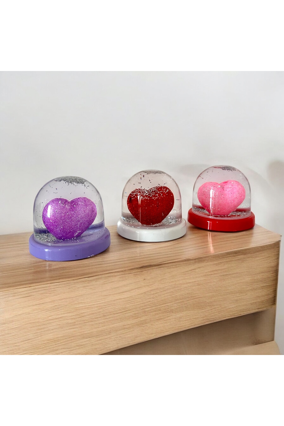 گوی برفی GLITTER HEART SNOW GLOBE LARGE سایز 1 قطعه مجموعه از ترکیه KıtayGroup