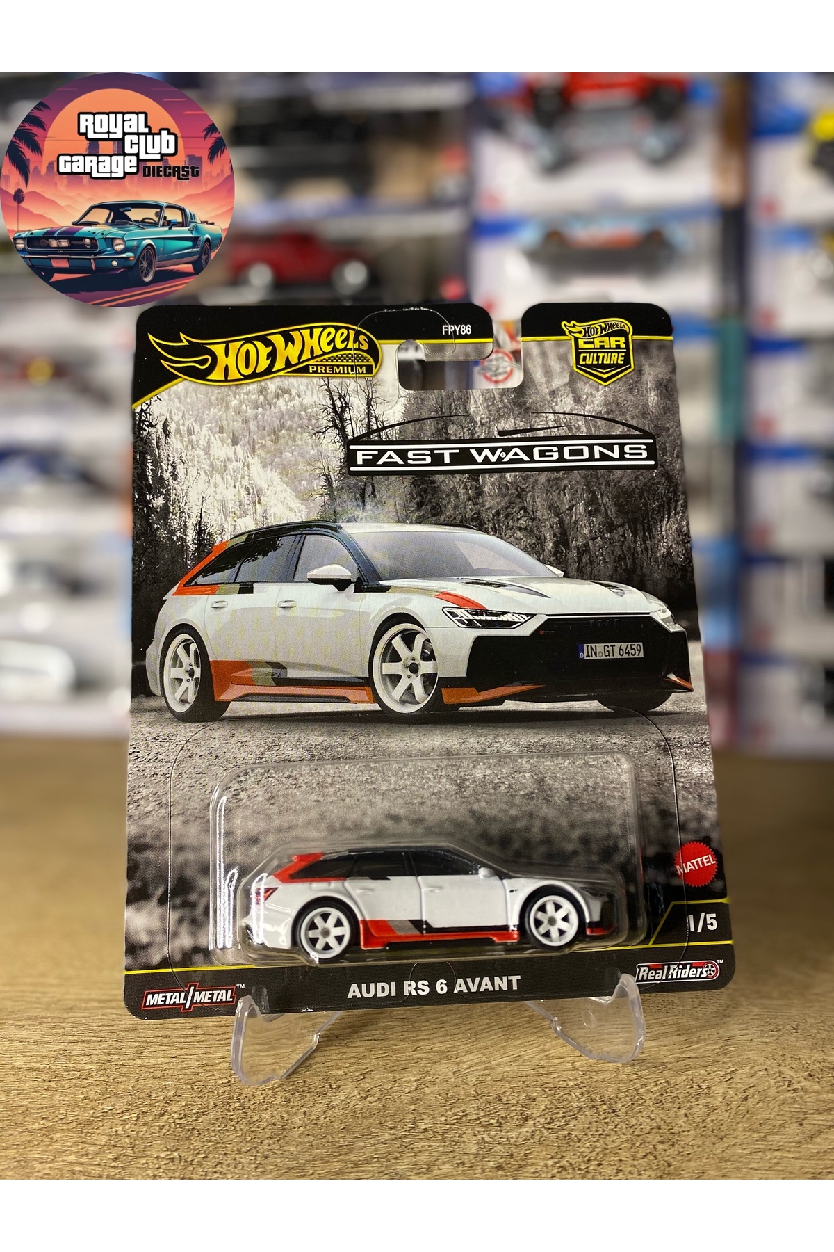 ماشین اسباب بازی AUDI RS 6 AVANT FAST WAGON PREMIUM 1 64 از ترکیه HOT WHEELS