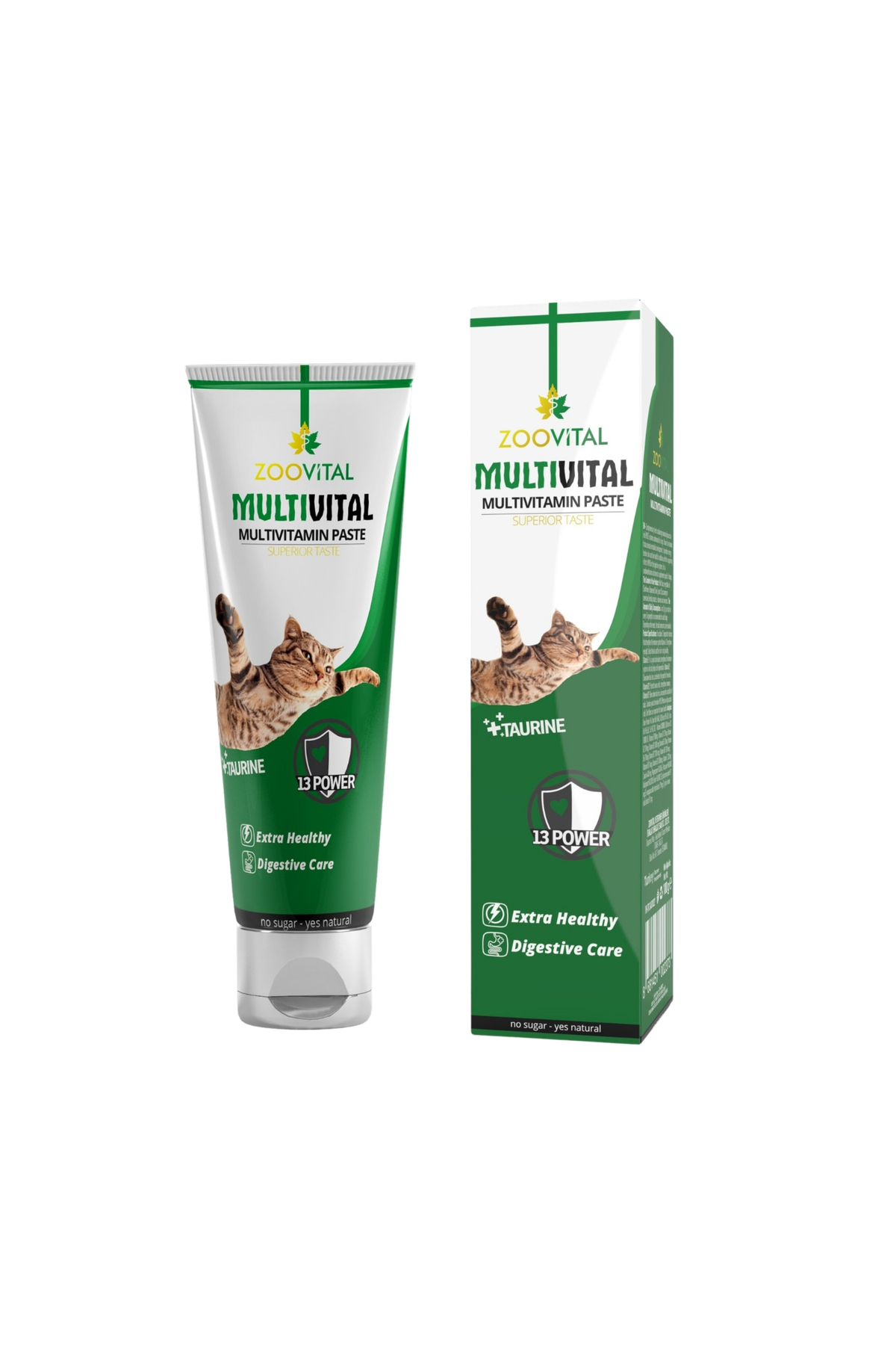 خمیر مالت گربه زووویتال Zoovital سه‌اثره همراه مولتی‌ویتامین، ۱۰۰ گرم