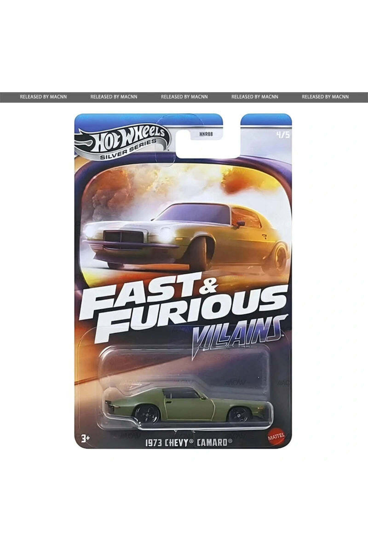 ماشین اسباب بازی FAST & FURIOUS: SERIES SILVER VILLAINS 2025 چرخ های داغ 5 SET HNR88 هات ویلز اورجینال HOT WHEELS