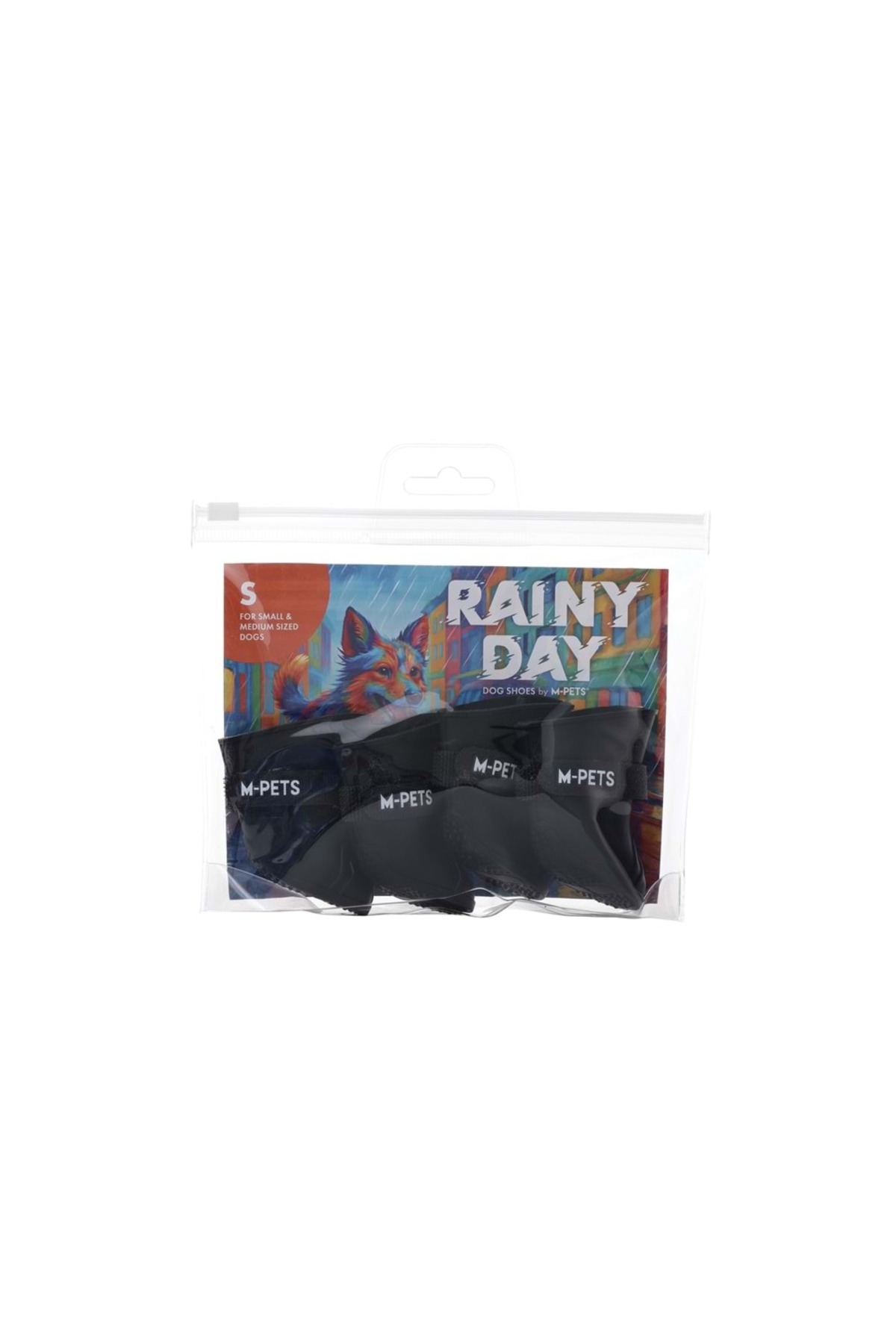 کفش سگ ام‌پتس M-PETS Rainy Day، سایز S، مشکی