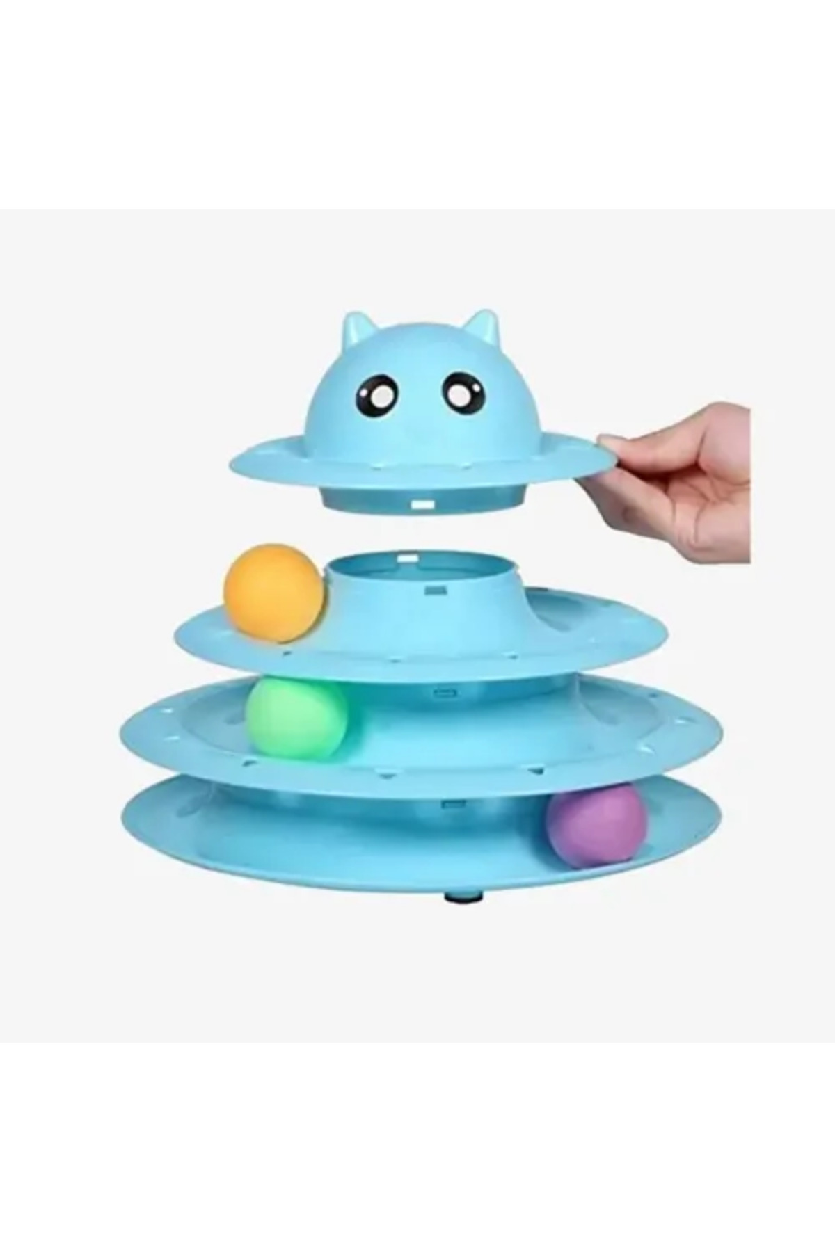 اسباب‌بازی سه‌طبقه گربه با طرح سر گربه گرندسل Grandsell PetZoom