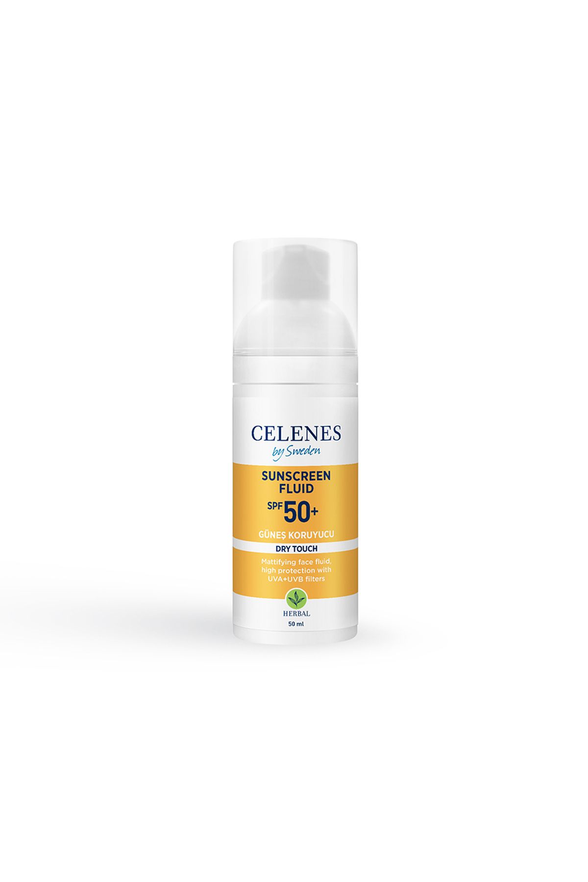 کرم ضد آفتاب صورت TOUCH DRY HIGH PROTECT FLUID 50 SPF منطقه دگولت صندوق Celenes by Sweden