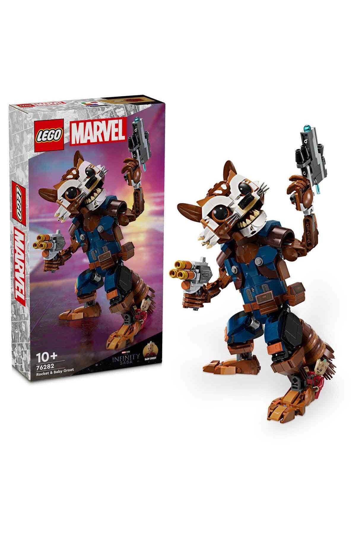 لگو و اسباب بازی های ساخت محور ® ǀ MARVEL ROCKET AND BABY GROOT 76282 – مجموعه سازه خلاقانه برای کودکان 10 سال به بالا 566P از ترکیه LEGO