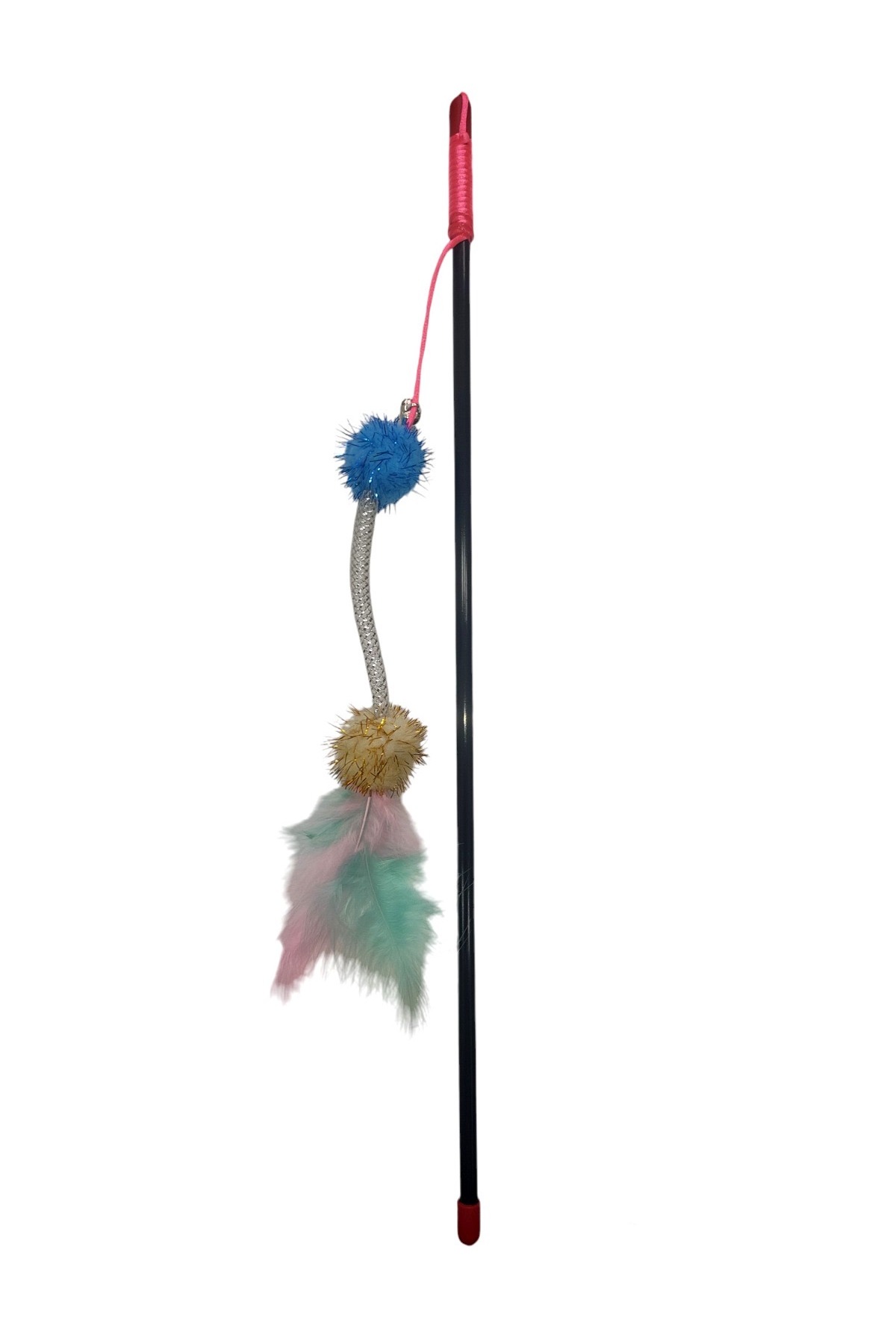 اسباب‌بازی چوب‌ماهیگیری گربه ۴۵ سانتی‌متری Bobble کت‌موز CatMozz چندرنگ