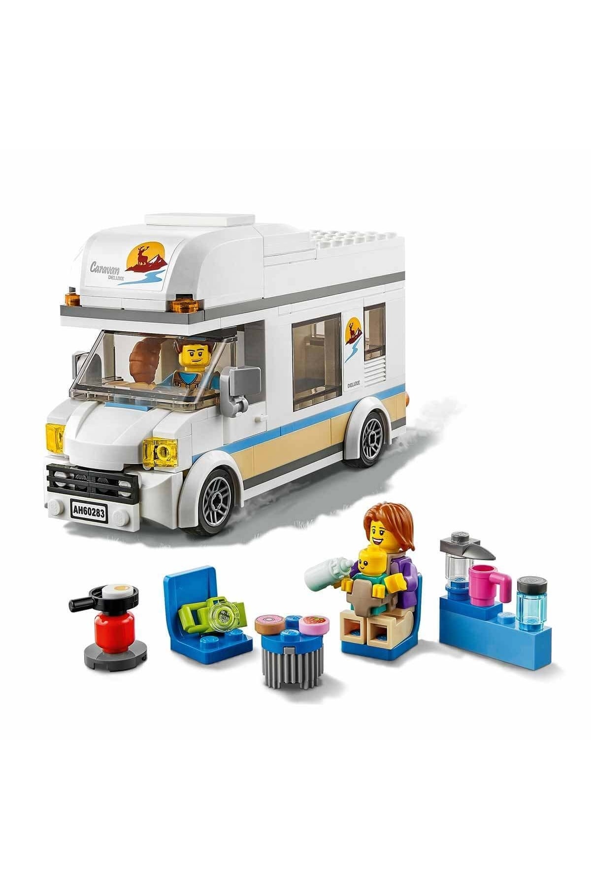 لگو و اسباب بازی های ساخت محور TOY HOLIDAY CAMPER VAN 90 PIECES LSC60283 از ترکیه LEGO