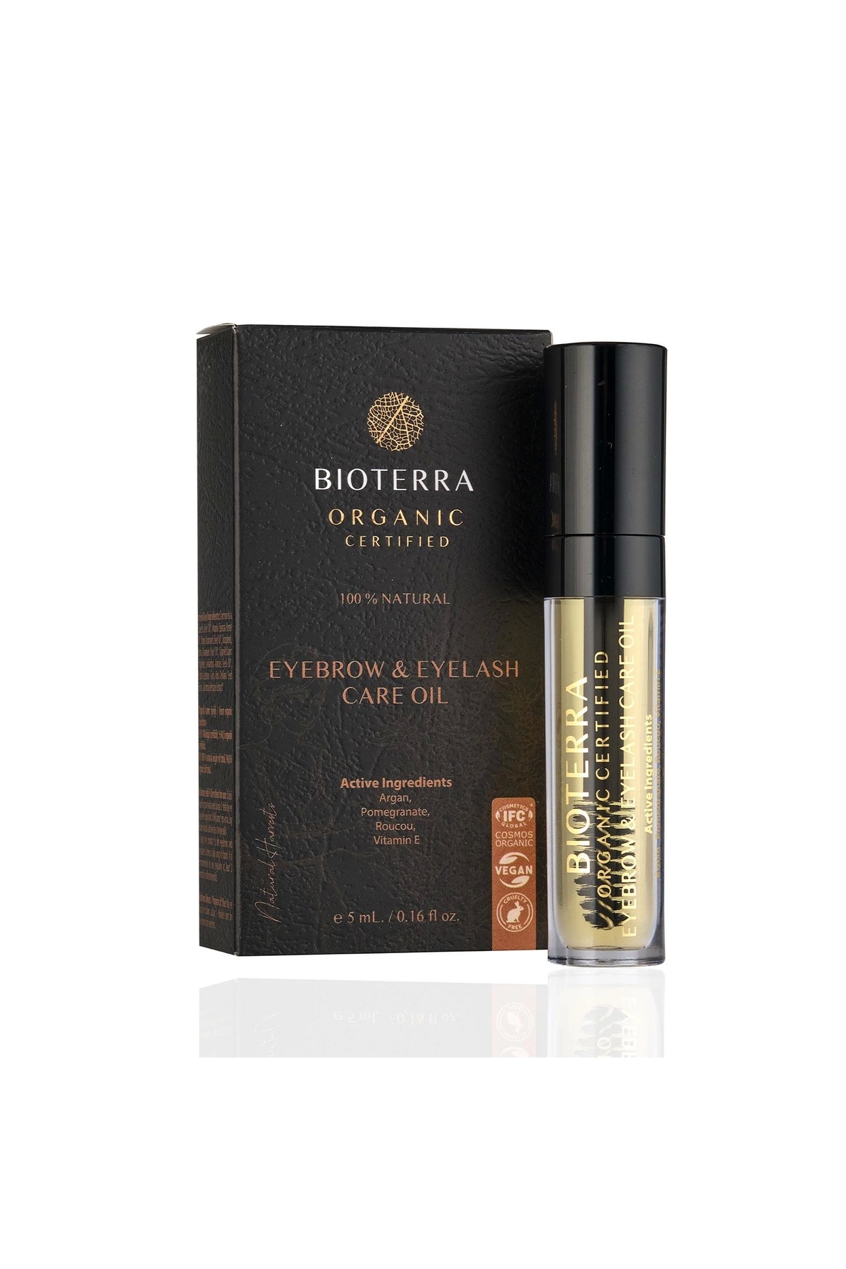 سرم ابرو و مژه ارگانیک 5 میلی لیتر با فرمولاسیون طبیعی Bioterra