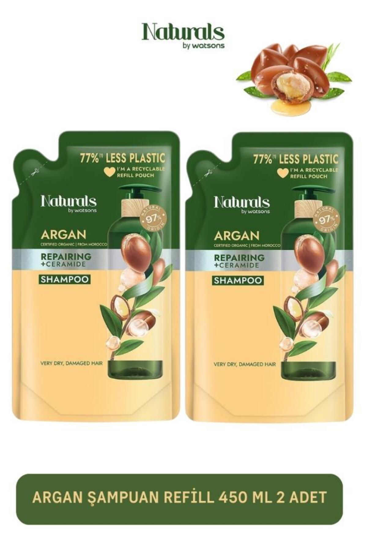 شامپو آرگان نچرالز بای واتسونز Naturals By Watsons، بسته ۲ عددی ۴۵۰ میلی‌لیتری