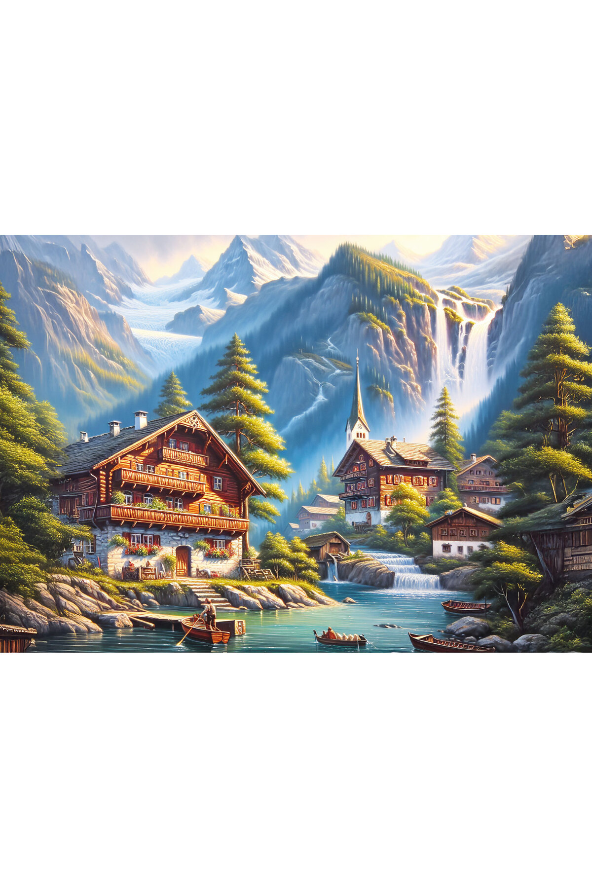 پازل خانه های چوبی دره 260 اورجینال ارت Art Puzzle