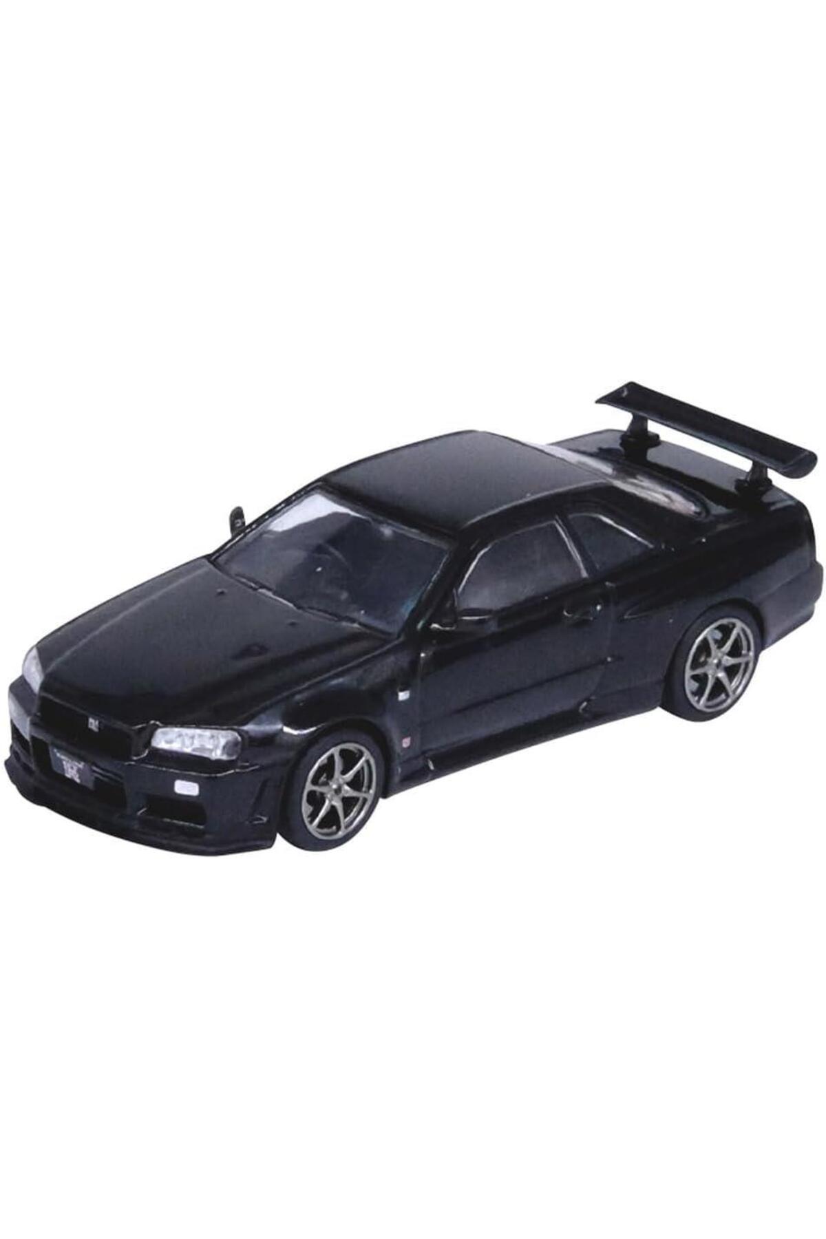 مدل خودرو ماشین مشکی نیسان اسکای لاین GT R R34 V SPEC II اورجینال Inno