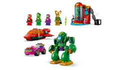 مجموعه ساختنی و نقش‌آفرینی لگو LEGO مارول Marvel مدل 11211، لوکی در برابر تیم آیرون من، ۲۰۴ قطعه، حداقل سن ۴ سال