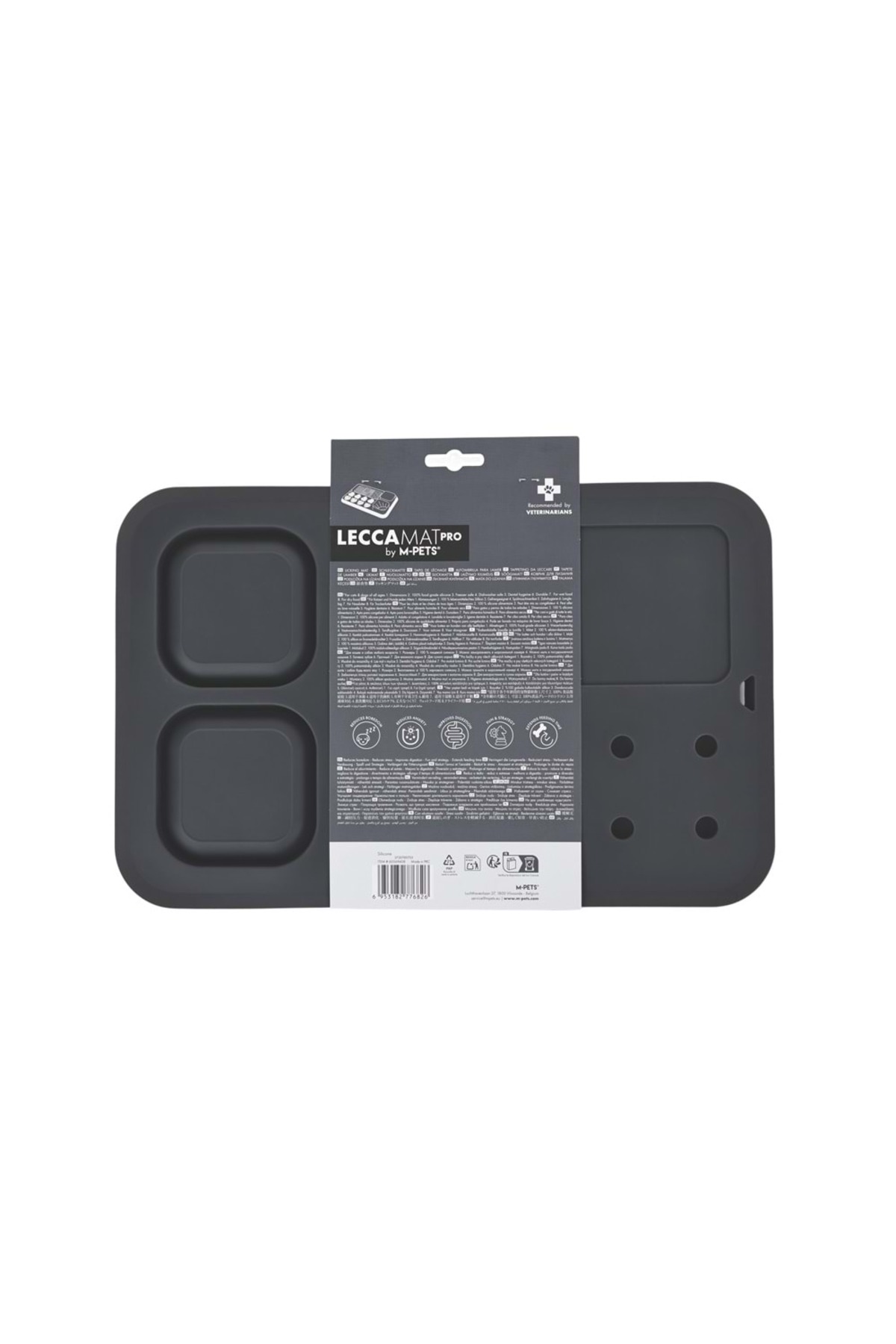 مت تغذیه آهسته و لیس‌زدن ۶ در ۱ ام‌پتس M-PETS LECCA PRO، مشکی، سایز L