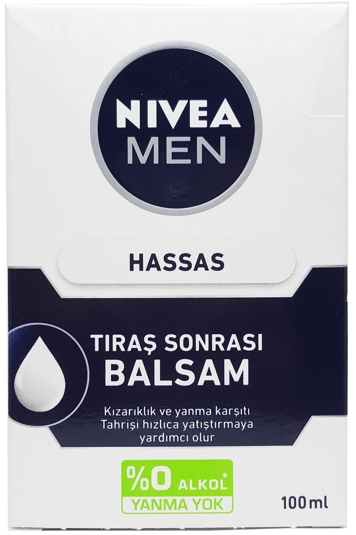NIVEA بالسام مرطوب‌کننده پس از اصلاح مردانه 100 میلی‌لیتر حساس پوست