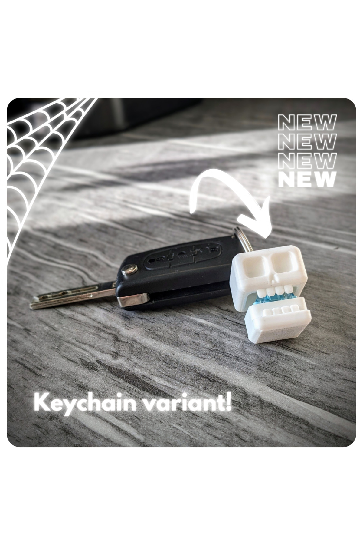 جلیقه کلید SKULL SWITCH FIDGET TOY +CEYCHAIN dokulabs