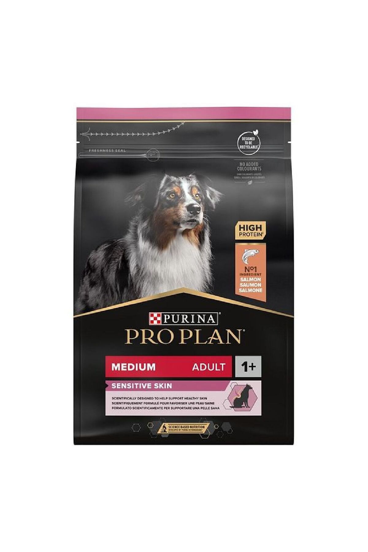 غذای خشک سگ پروپلن Pro Plan Medium سالمون، حساس، بزرگسال ۱۰ کیلوگرم