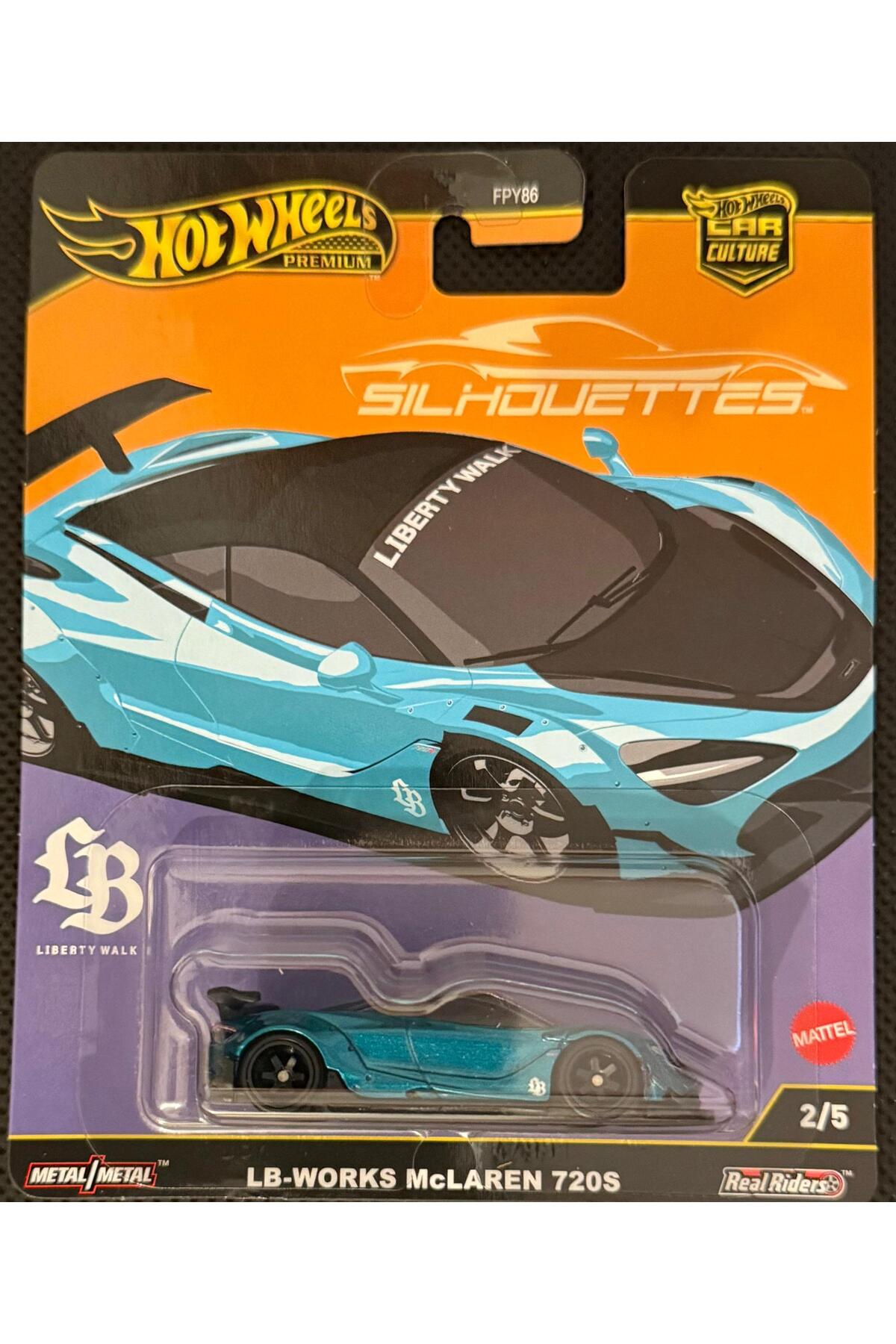 ماشین اسباب بازی SILHOUETTES کشت اتومبیل ممتاز LB WORKS MCLAREN 720S JBK47 هات ویلز اورجینال HOT WHEELS