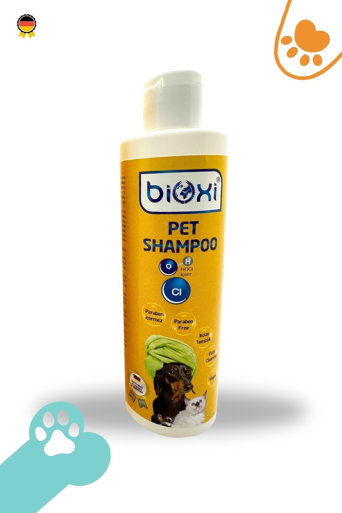 مجموعه شامپو وگان گربه و سگ و محصول مراقبت از زخم و تمیزکننده چشم بایوکسی Bioxi