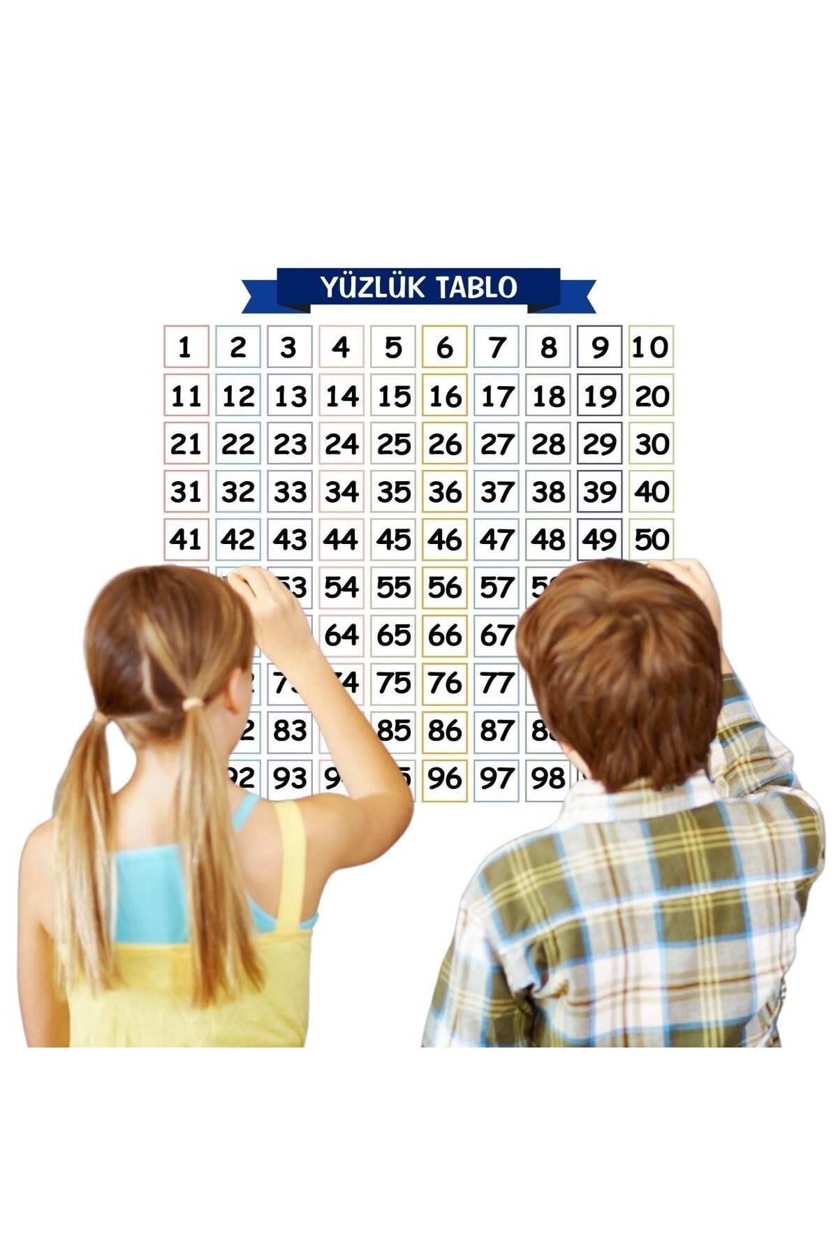 جدول صدتایی آموزش ریاضی با ساختار کاغذ هوشمند یریلی‌چوپ‌پوشتّی YerliÇöpPoşeti