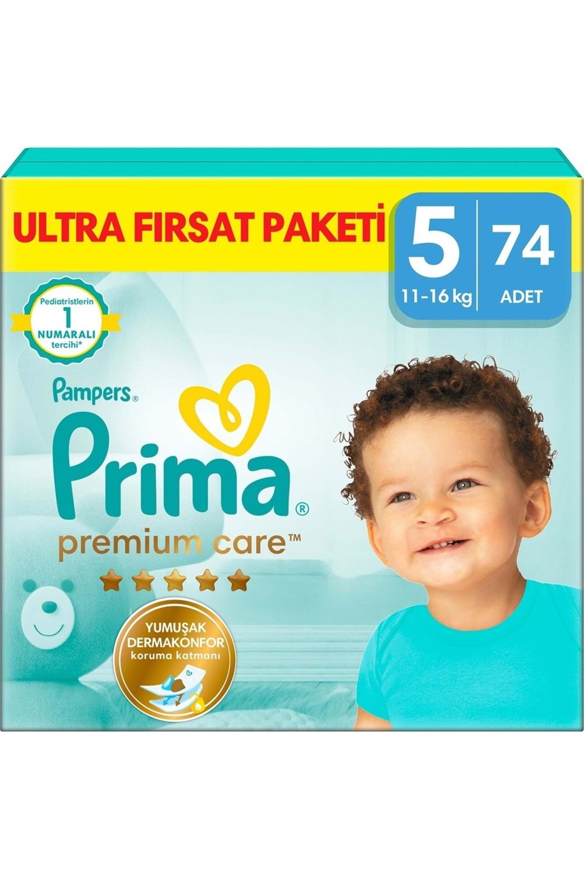 پوشک بچه BABY DAIPER PREMIUM CARE 5NO 74 اورجینال Prima