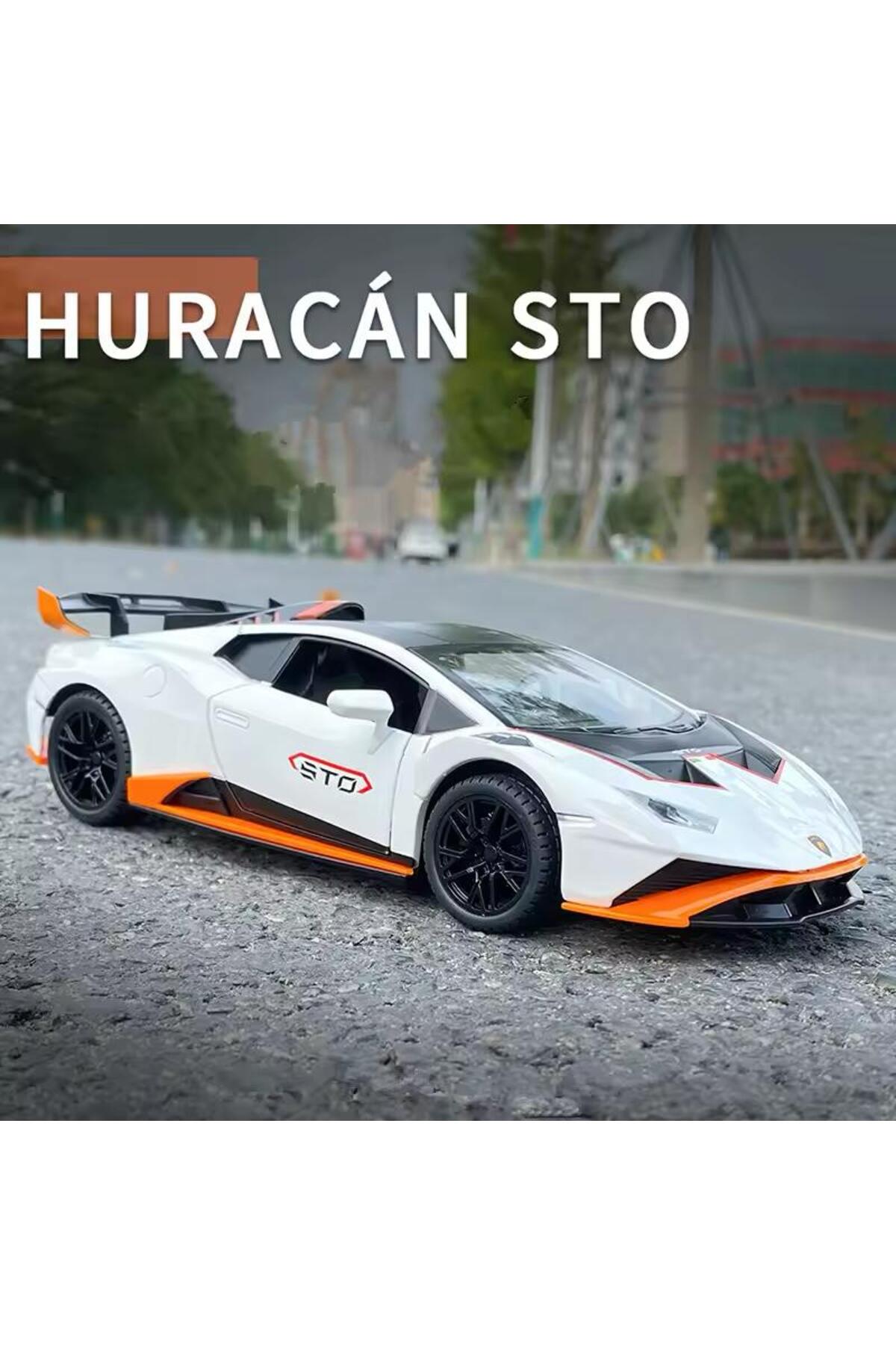 مدل خودرو 1:24 لامبورگینی هوراکان STO DIECAST ماشین درهای باز کننده اورجینال scntoys