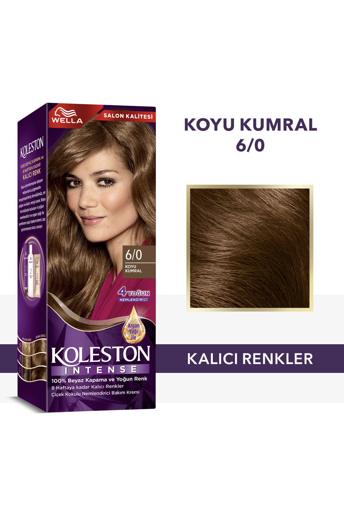 رنگ مو موی شدید KOLESTON 6 0 تیره ABURN Wella