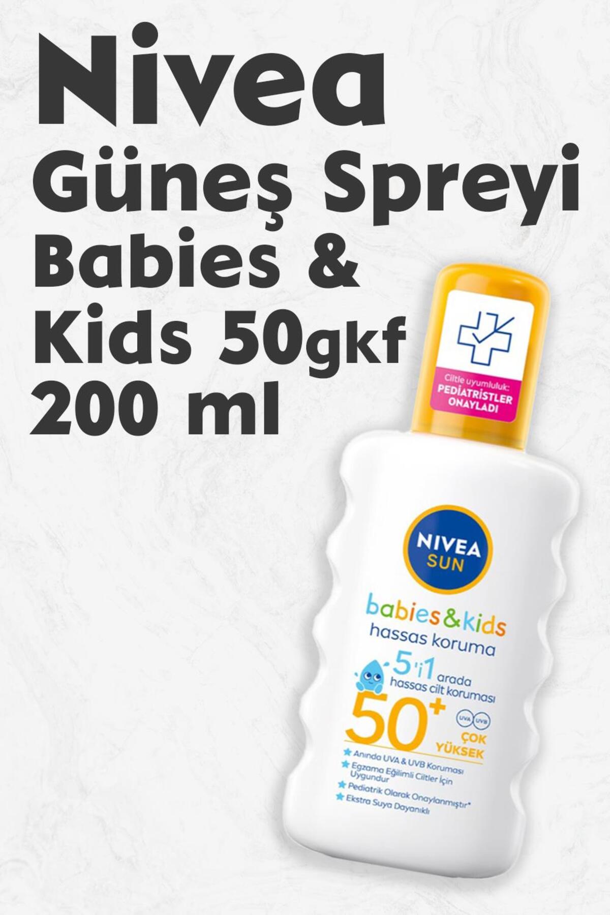 NIVEA اسپری ضد آفتاب حساس پوست کودکان GKF50 + 200 میلی لیتر
