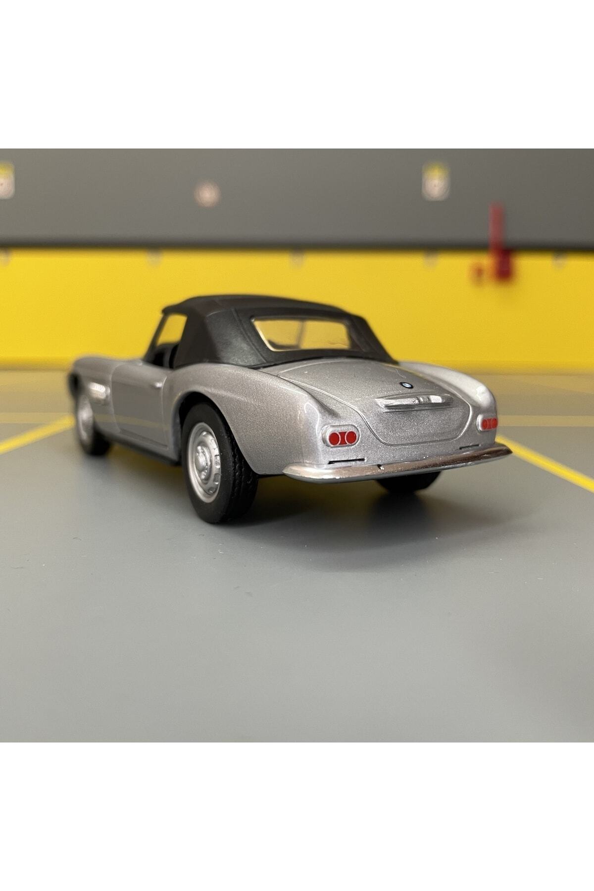 مدل خودرو BMW 507 1956 1 36 SCALE C&amp;C MODEL GARAGE PULL DROP DIECAST METAL TOY CAR اورجینال WELLY