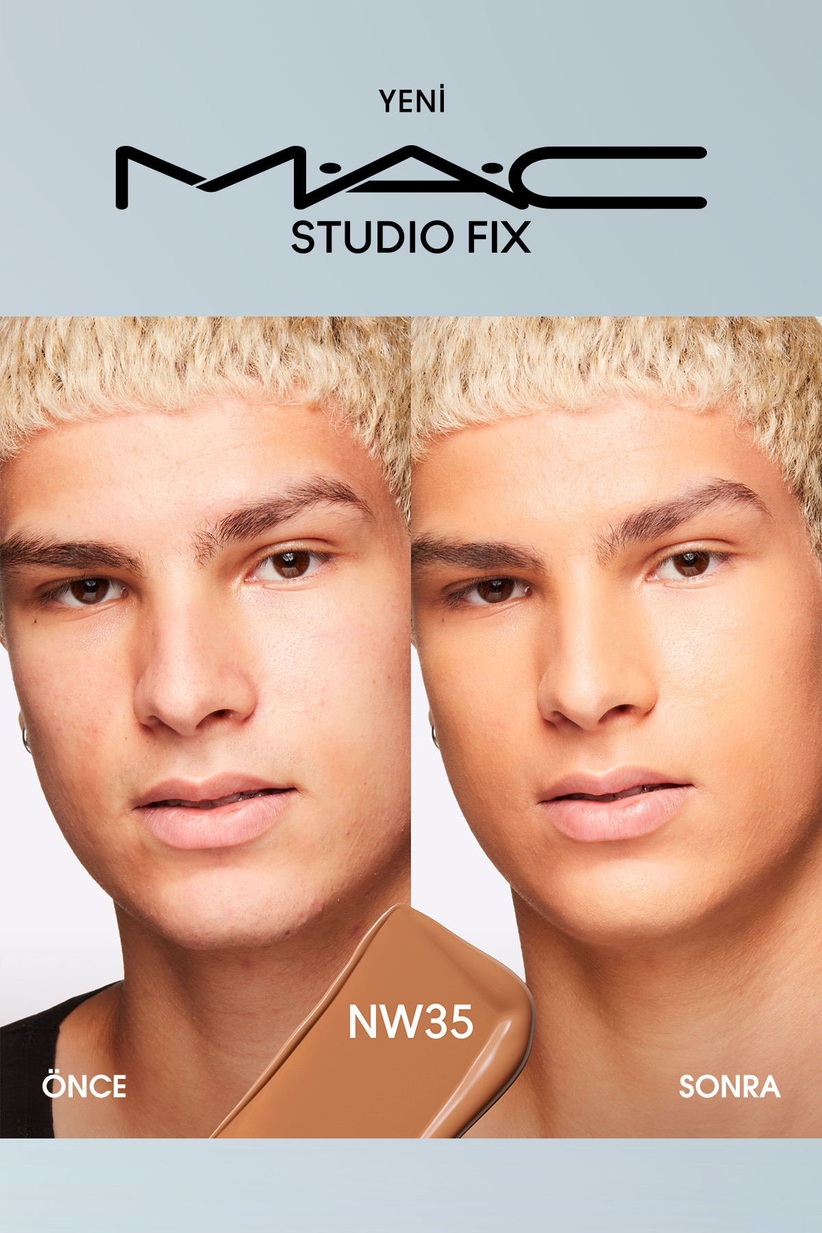 کرم پودر بنیاد MATT دائمی تا 24 ساعت استودیو FIX FLUID SPF15 رنگ: NW35 30ML Mac