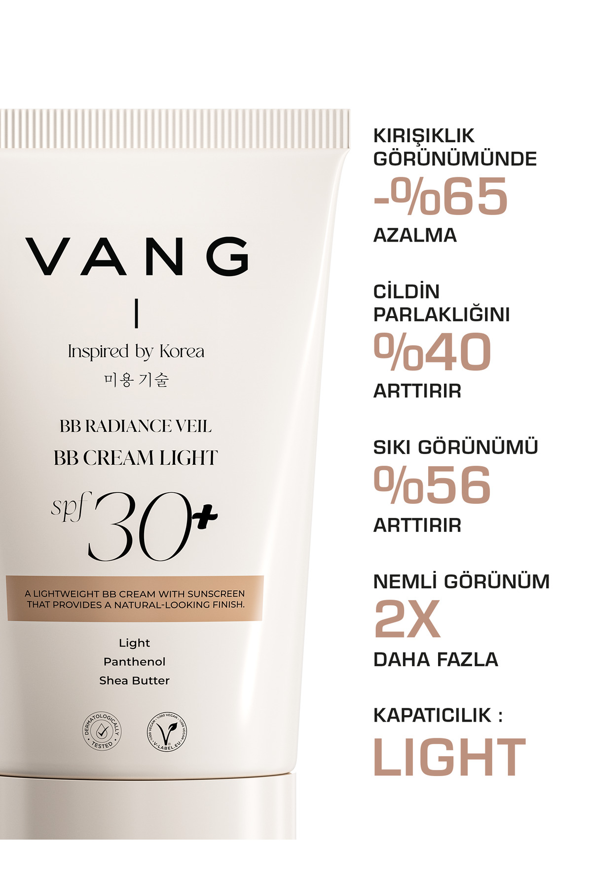 کرم بی بی و سی سی قوی با SPF 30+ و حجم 40 میلی لیتر رنگ قهوه‌ای VANG