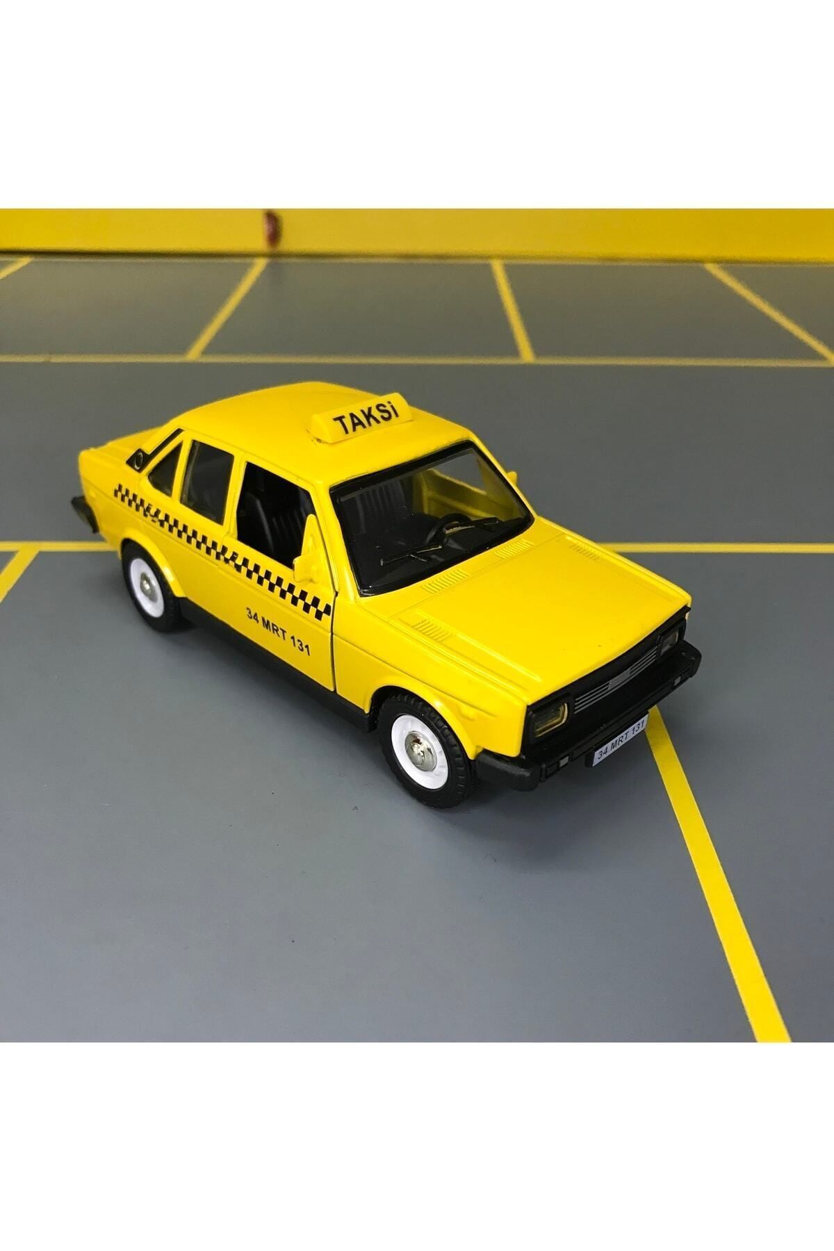 مدل خودرو MURAT 131 TAXI 1 36 SCALE C&amp;C MODEL GARAGE PULL DROP DIECAST METAL TOY CAR اورجینال Birlik Oyuncak