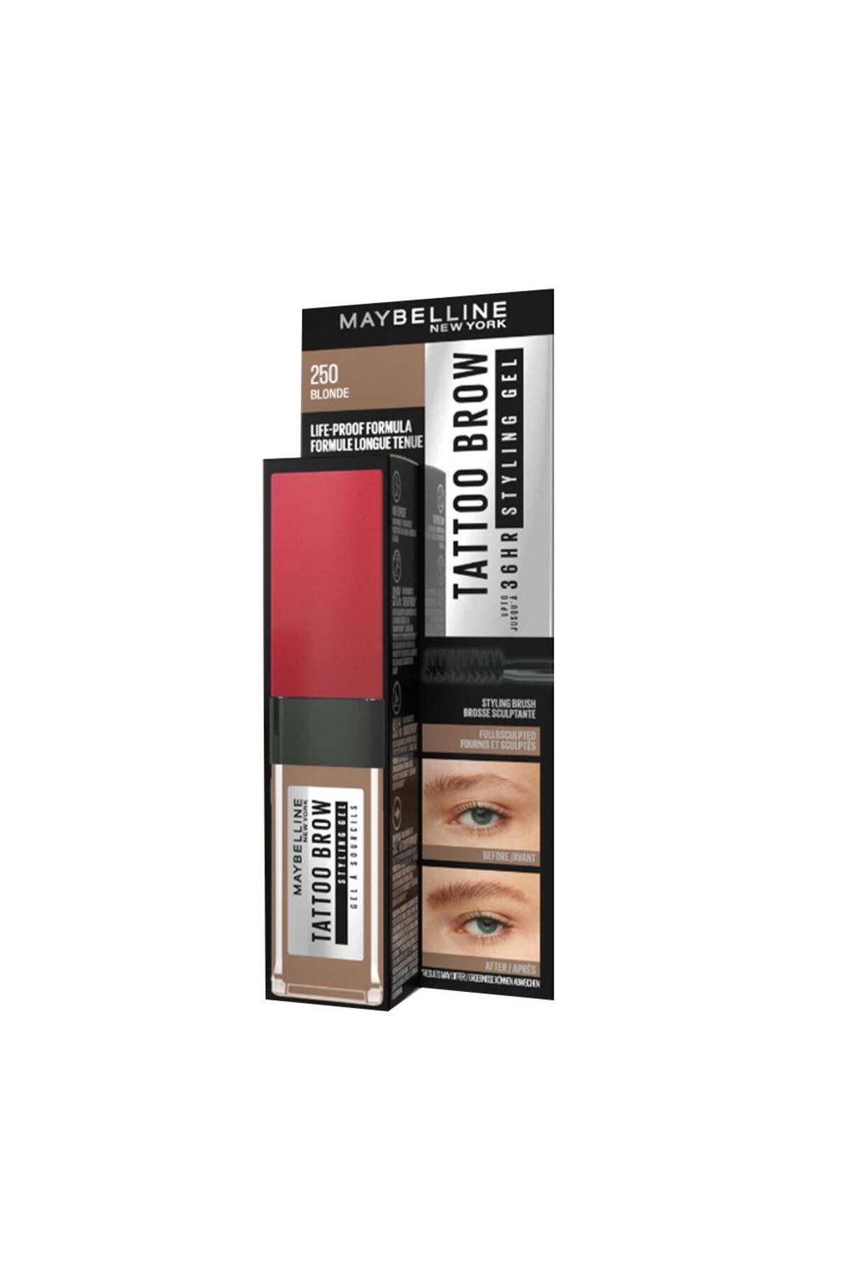 ماسکارا ابروی تاتو براو 36H 250 بلاند میبلین Maybelline New York