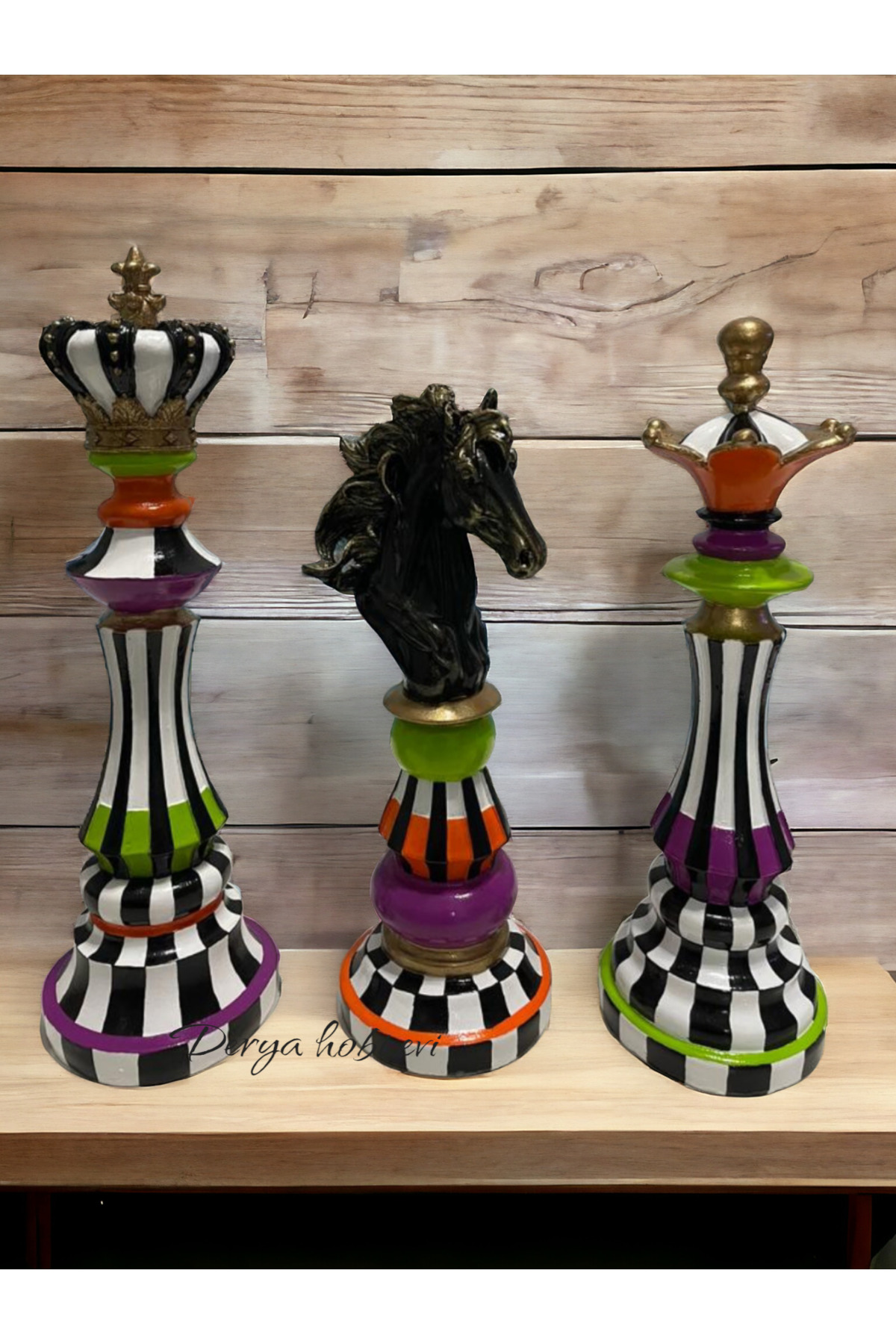 فیگور شطرنج تزئینی اصل DERYA DESİNG ART