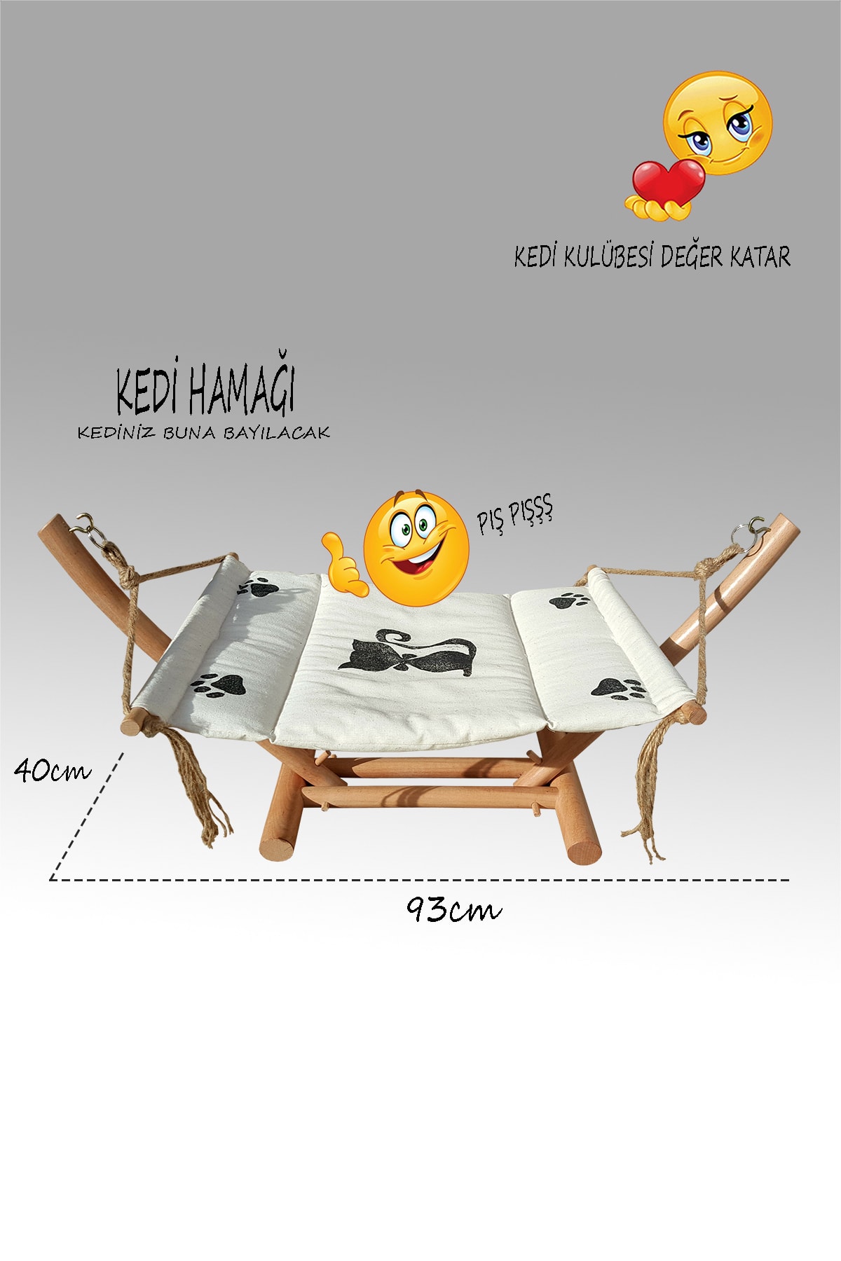 ننو و جای خواب گربه کیدی‌گرام Kedigram مدل 0155، رنگ اکرو