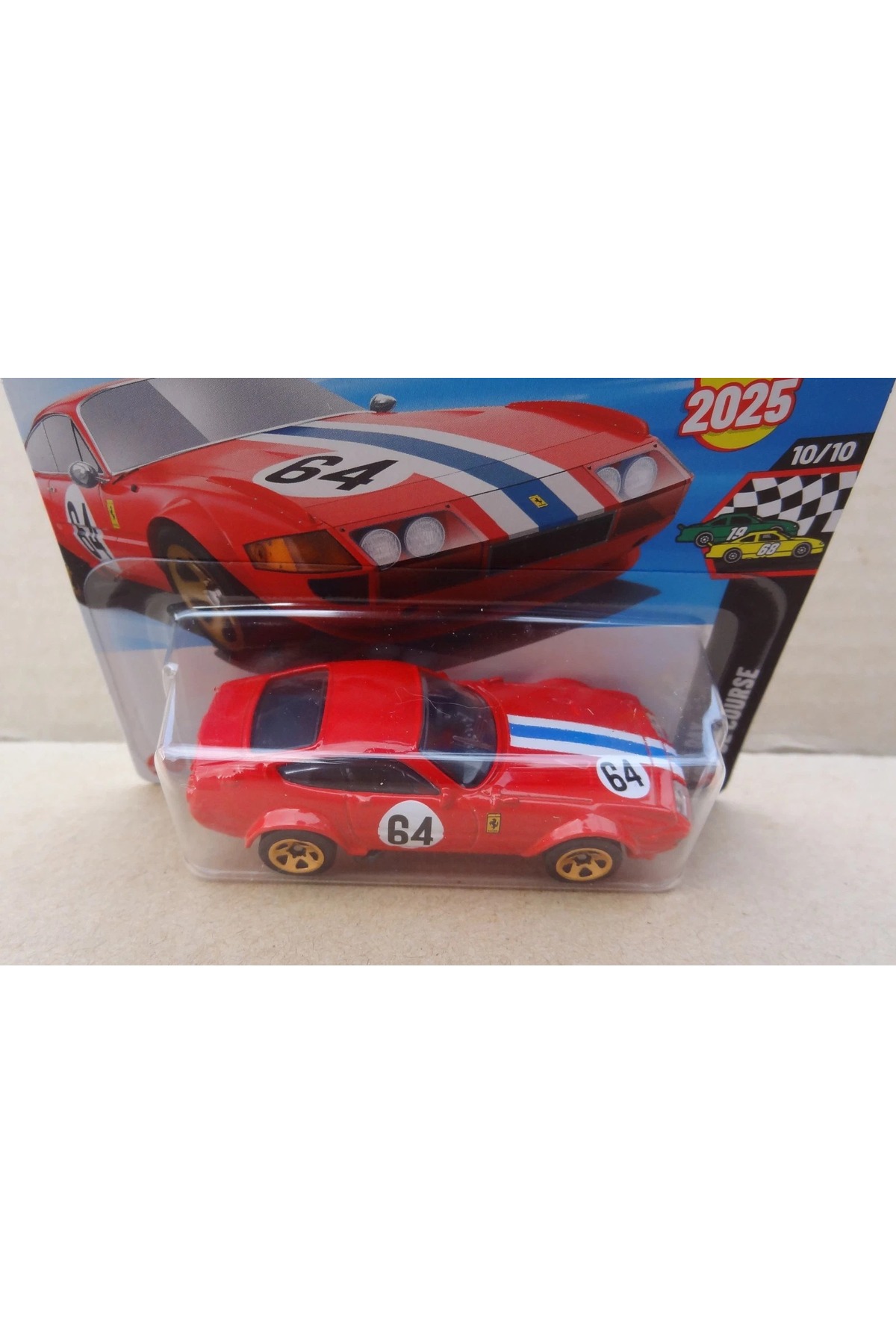 ماشین اسباب بازی FERRARI 365 GTB4 COMPETIZIONE DIECAST CAR مقیاس 1:64 هات ویلز اورجینال HOT WHEELS