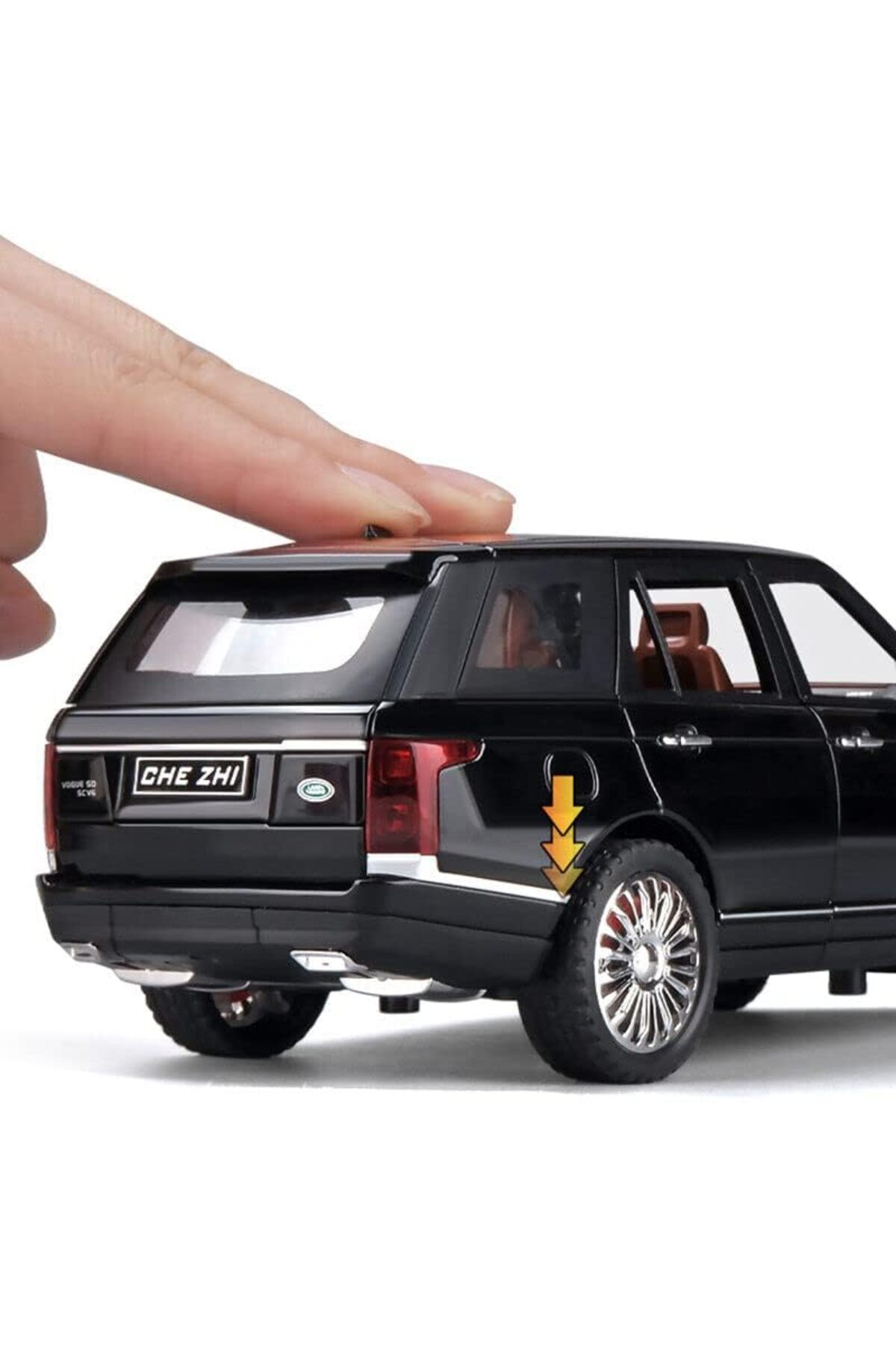 مدل خودرو RANGE ROVER LAND JEEP STYLE CAR DIECAST MODEL 1:24 مشکی اورجینال scntoys