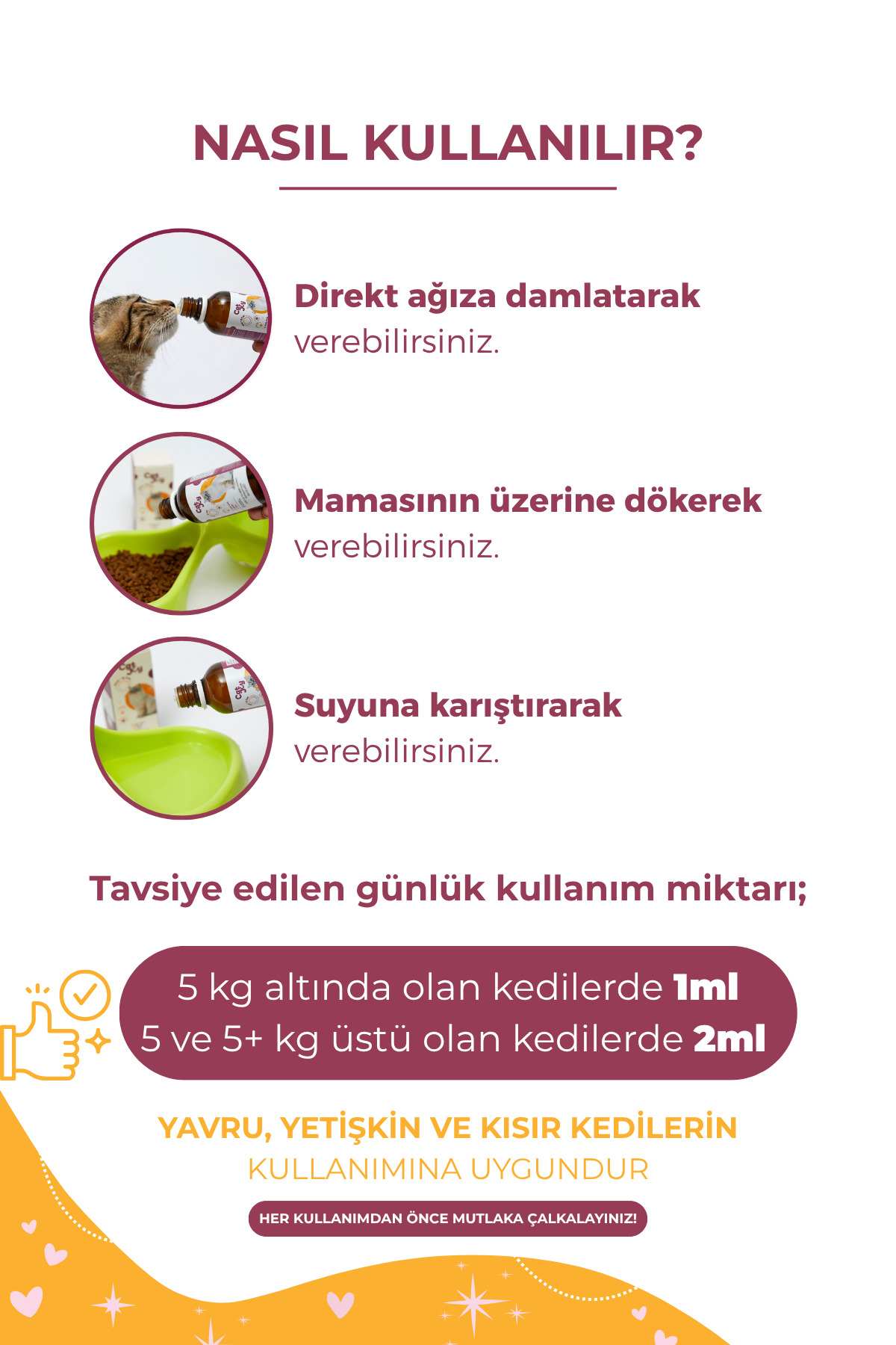 قطره پوست و موی گربه پلاس B کت‌جوی CATJOY، ۵۰ میلی‌لیتر