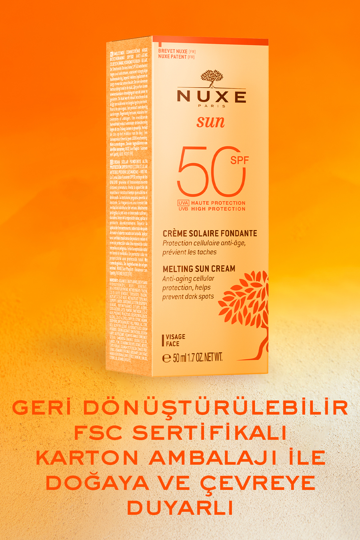 Nuxe کرم ضدآفتاب صورتی SPF 50ml