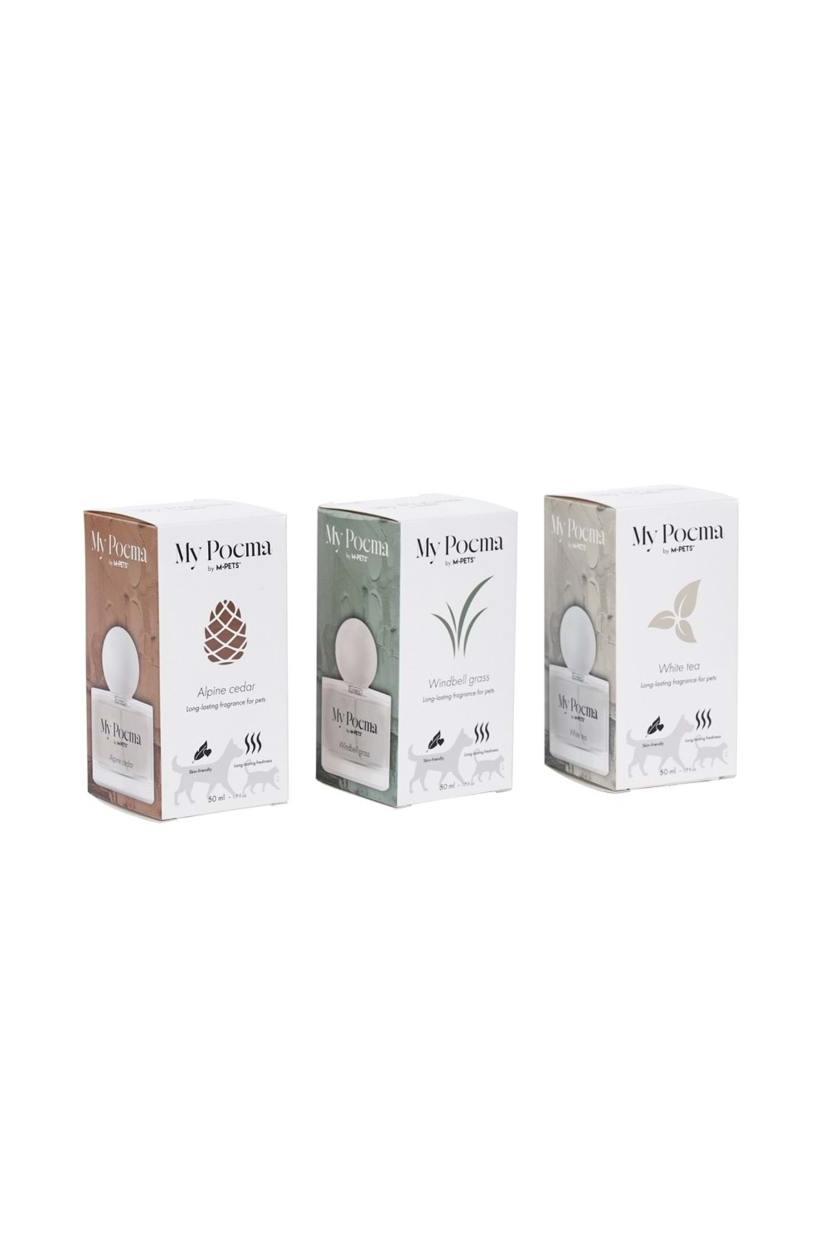 عطر گربه و سگ MY POEMA ام‌پتس M-PETS با رایحه سدر آلپاین، ۵۰ میلی‌لیتر