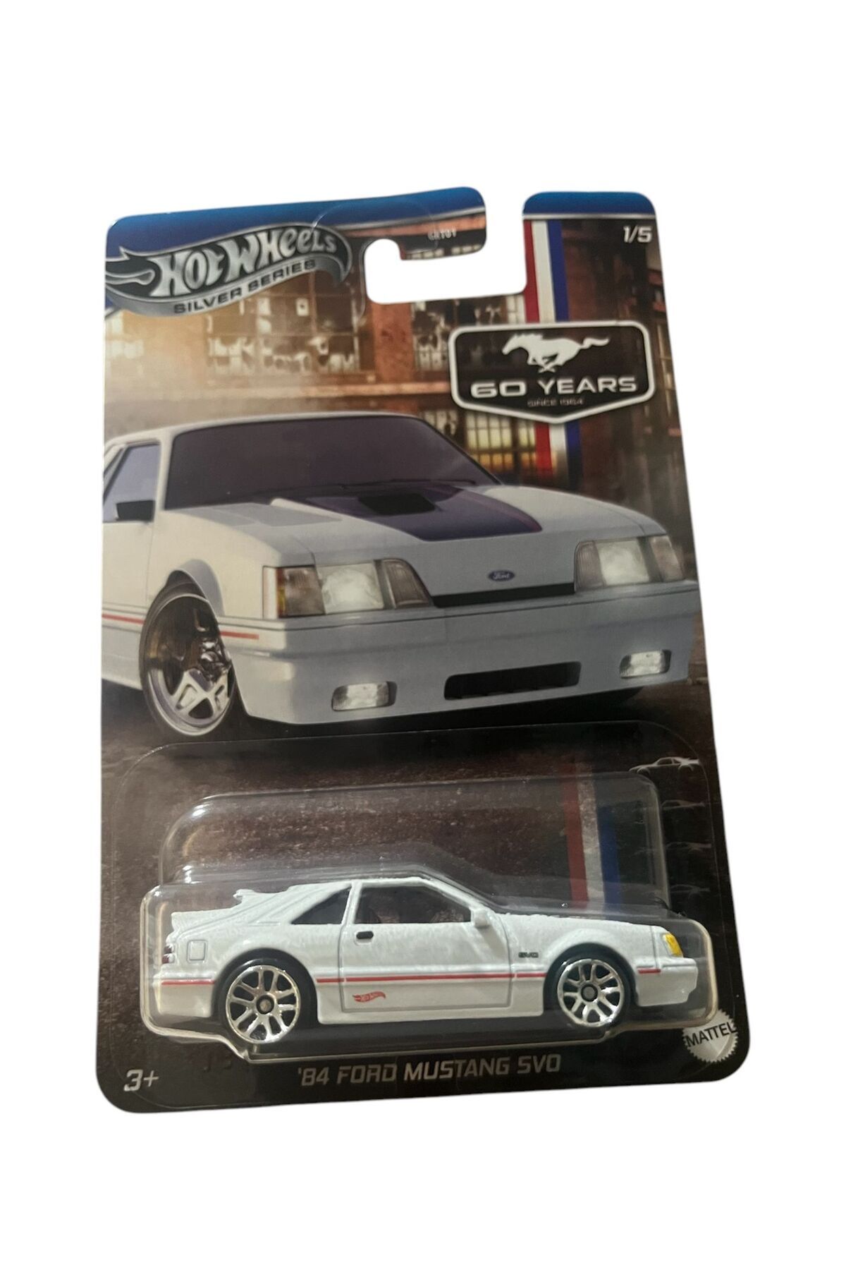 ماشین اسباب بازی سری نقره '84 فورد موستانگ SVO هات ویلز اورجینال HOT WHEELS
