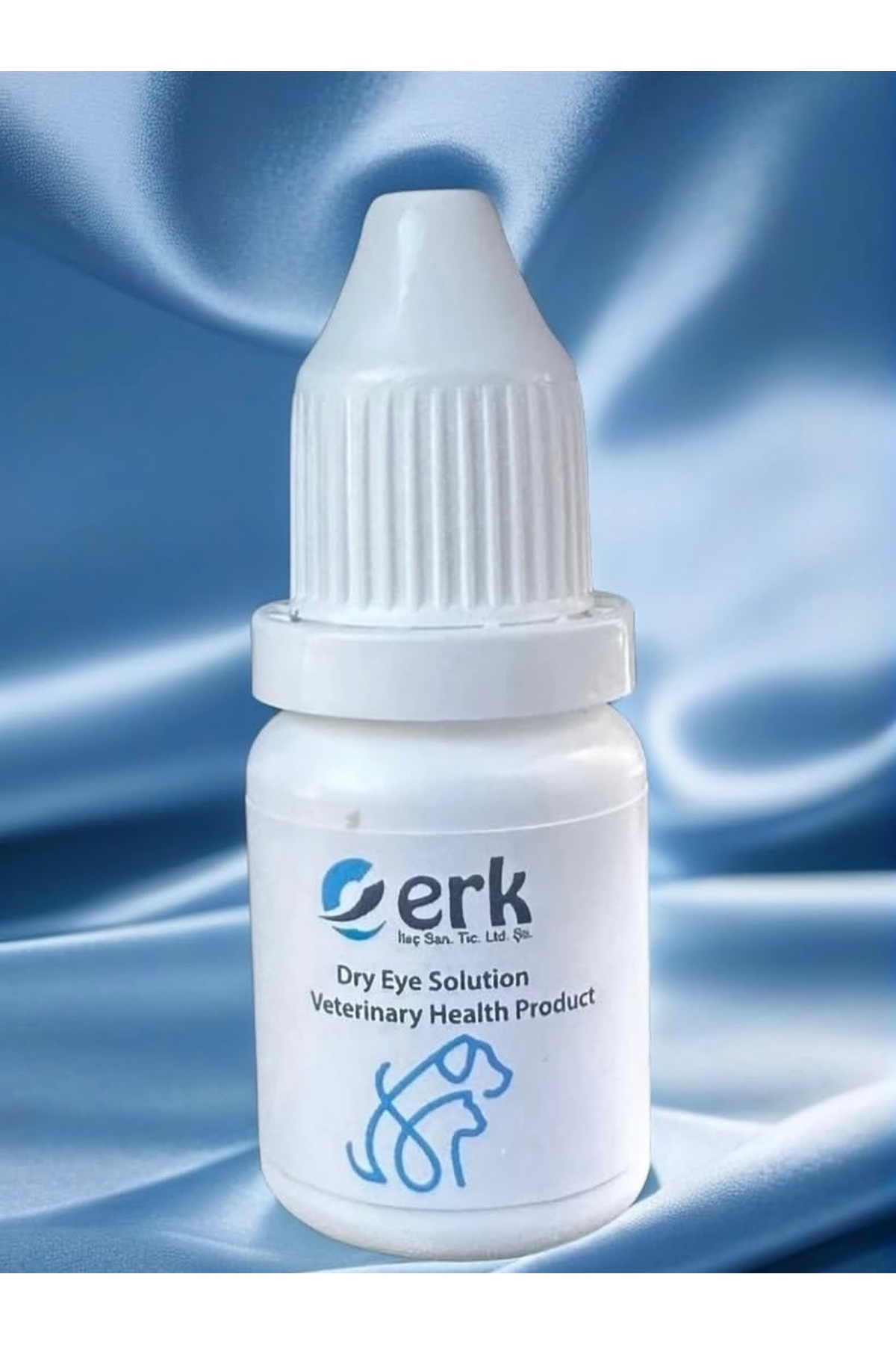 قطره چشمی خشکی چشم اِرک ERK، ۱۰ میلی‌لیتر، مدل Erk008، برای گربه و سگ