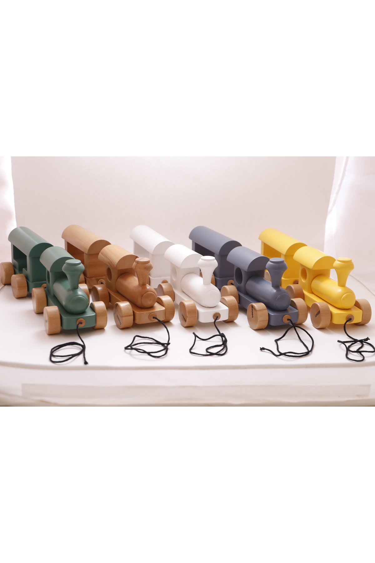 قطار اسباب‌بازی چوبی لوکو LOCCO مدل ARLLCCAGTM001 طبیعی