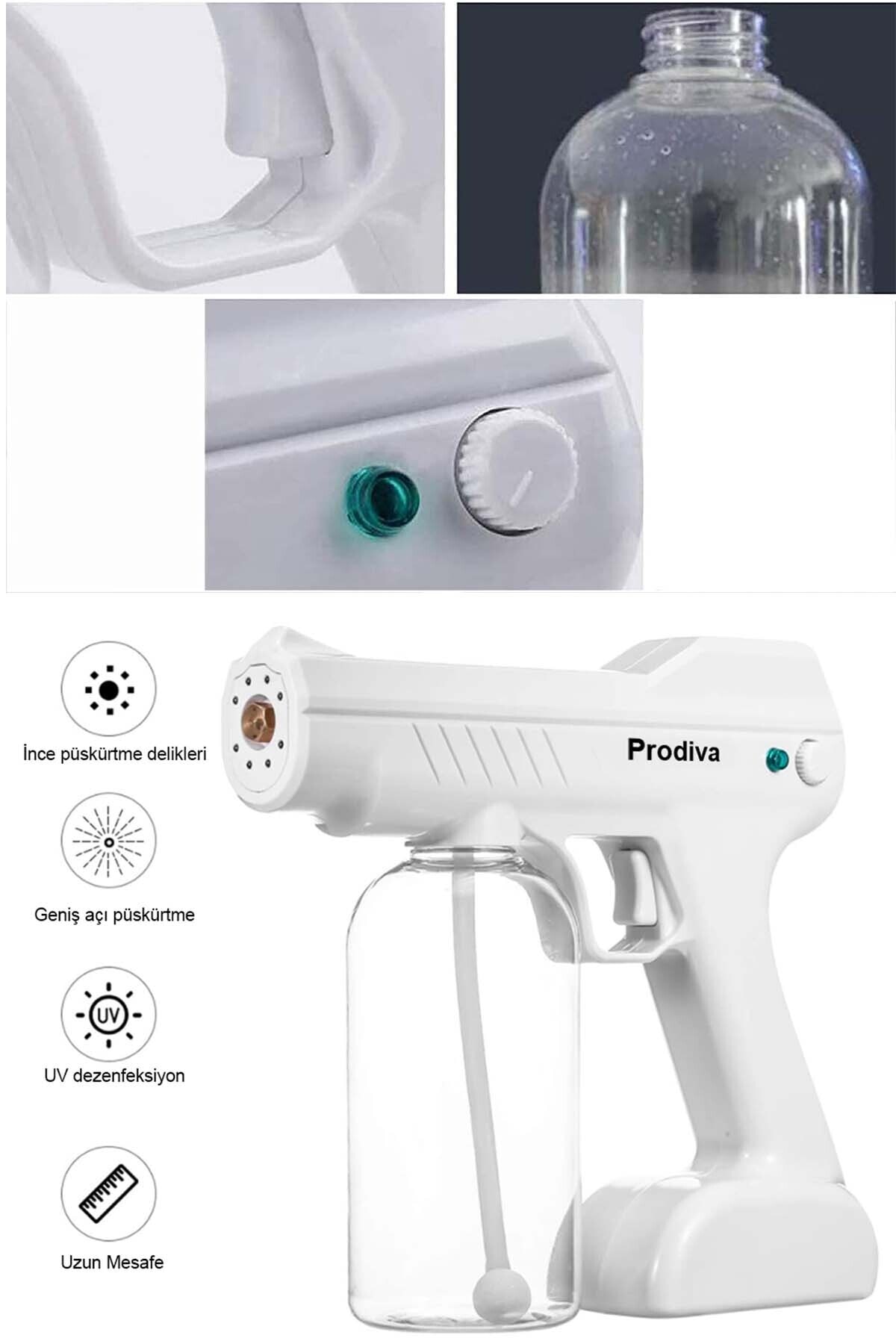 اسپری روشن کننده مو تفنگ ضد عفونی ضدعفونی قابل شارژ ULV BLUE LIGHT بی سیم نانو بخار اورجینال PRODİVA