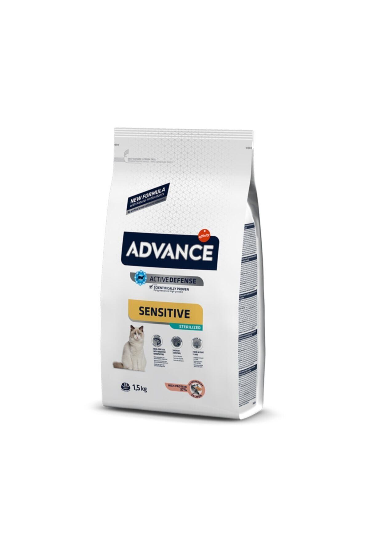 غذای خشک گربه ادونس Advance Steril Sensitive سالمون، ۱٫۵ کیلوگرم 1,5kg