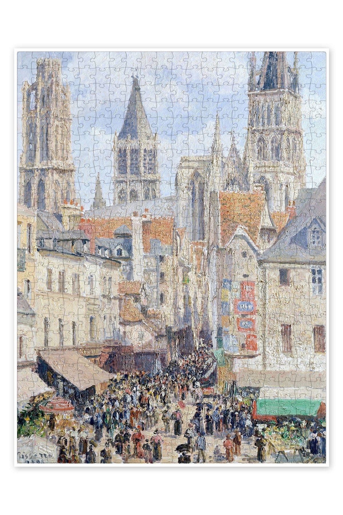پازل RUE DE L'EPICERIE, ROUEN 500 PIECE PUZZLE JIGSAW CITY LANDSCAPE تم سرگرمی از ترکیه Jeronkarji