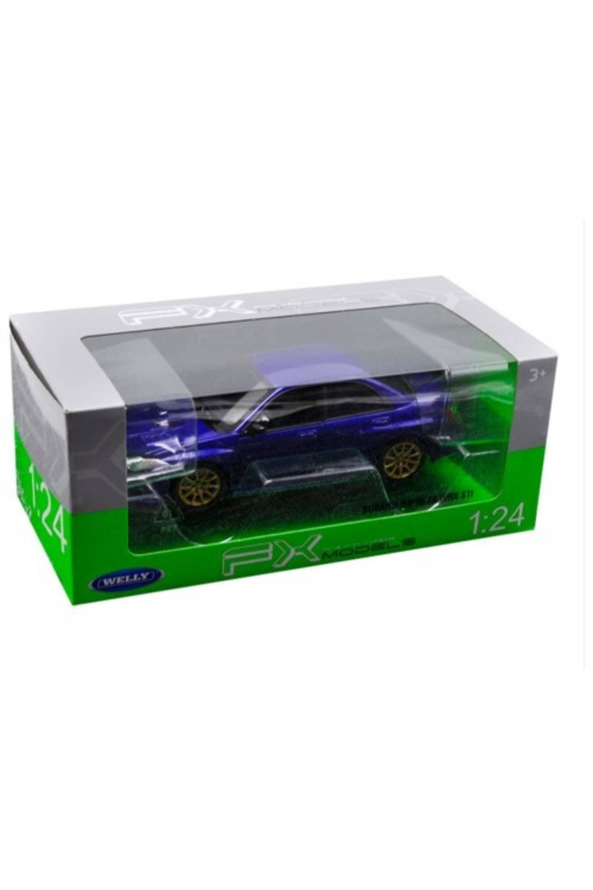مدل خودرو سوبارو ایمپرزا WRX STI 1 24 آبی اورجینال WELLY