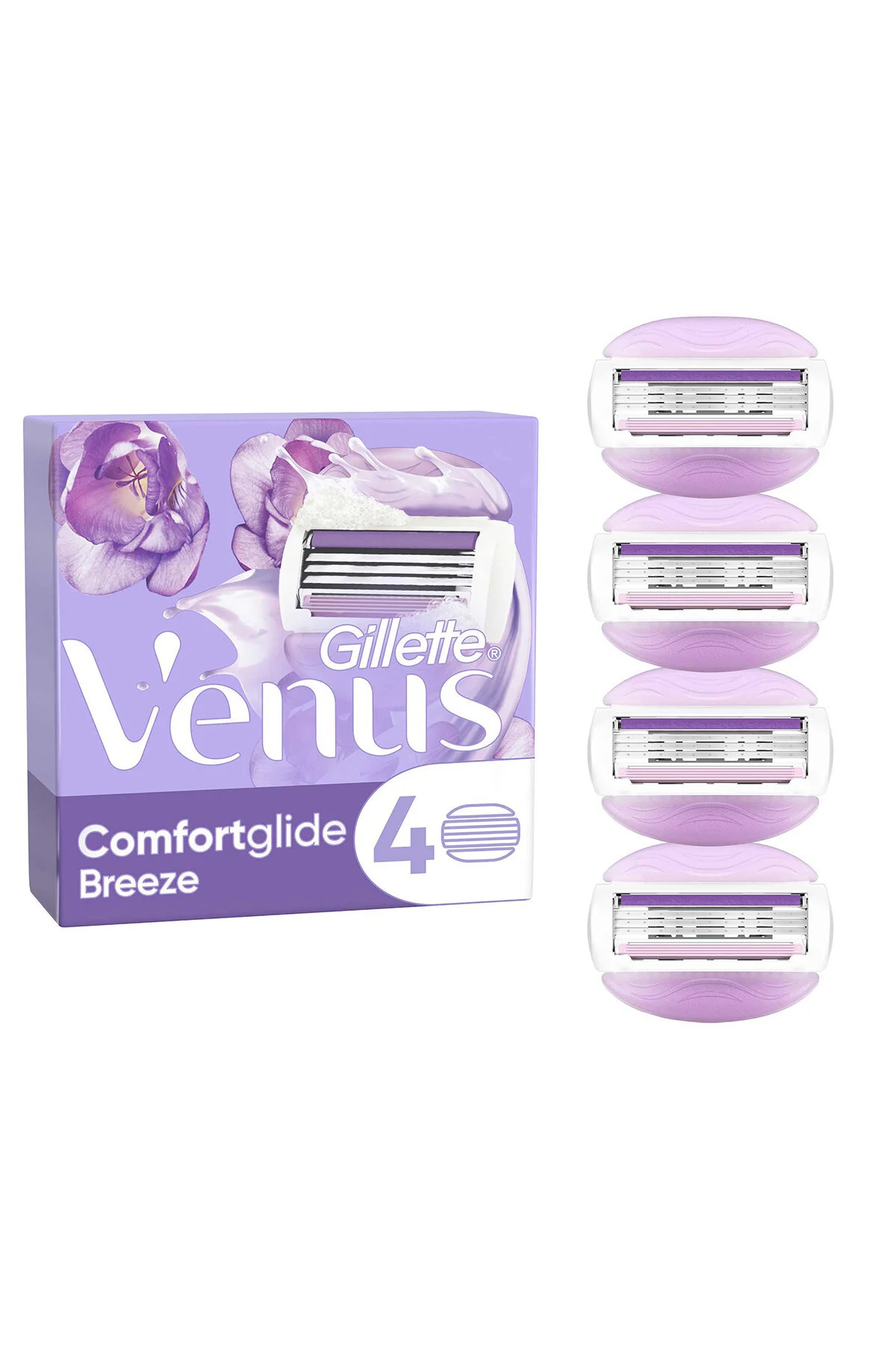 تیغ اصلاح تیغه 4 تکه ژیلت ونوس بریز برای زنانه Gillette Venus