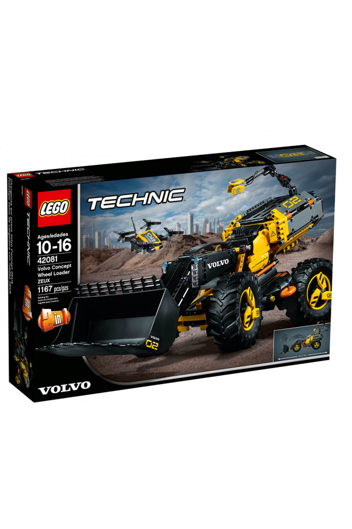 لگو و اسباب بازی های ساخت محور TECHNIC VOLVO ZEUX CONCEPT WHEEL 42081 اورجینال LEGO
