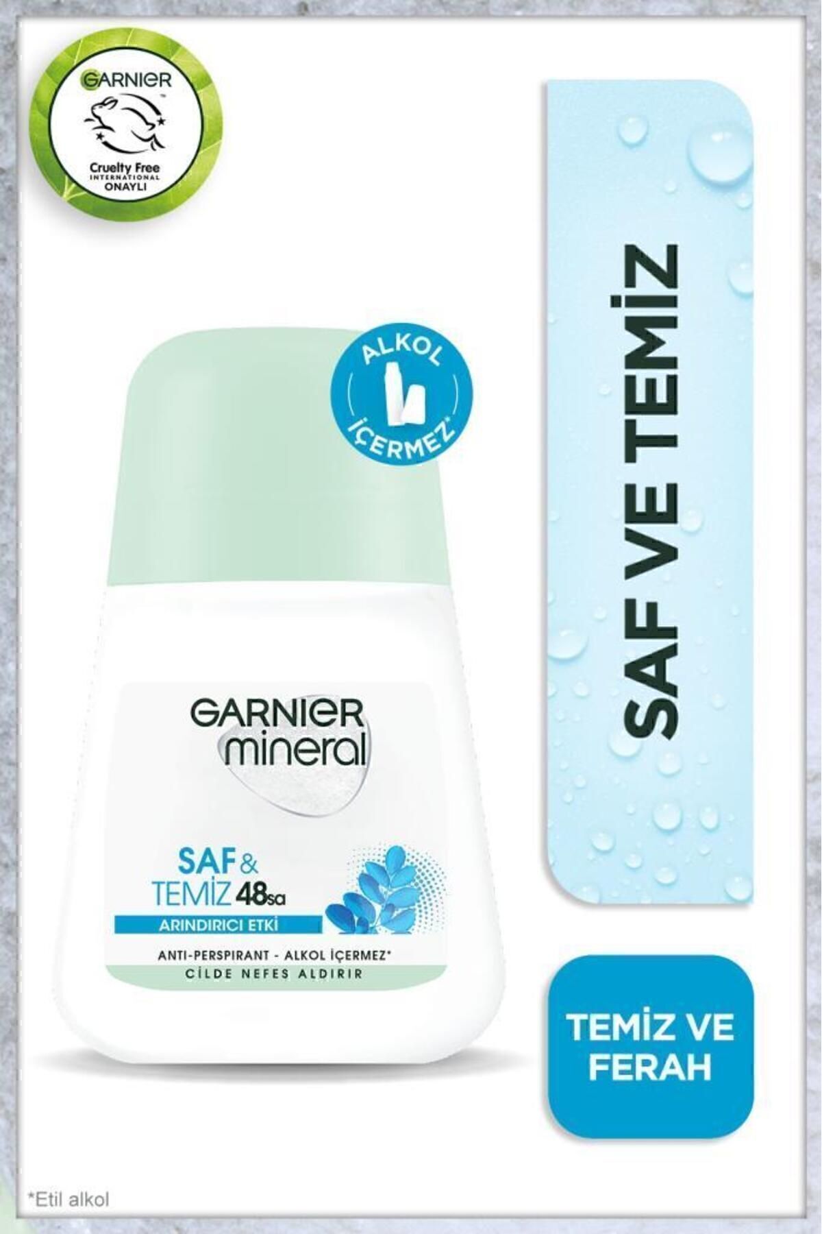Garnier ضد تعریق رول زنانه معدنی، تمیز و خالص