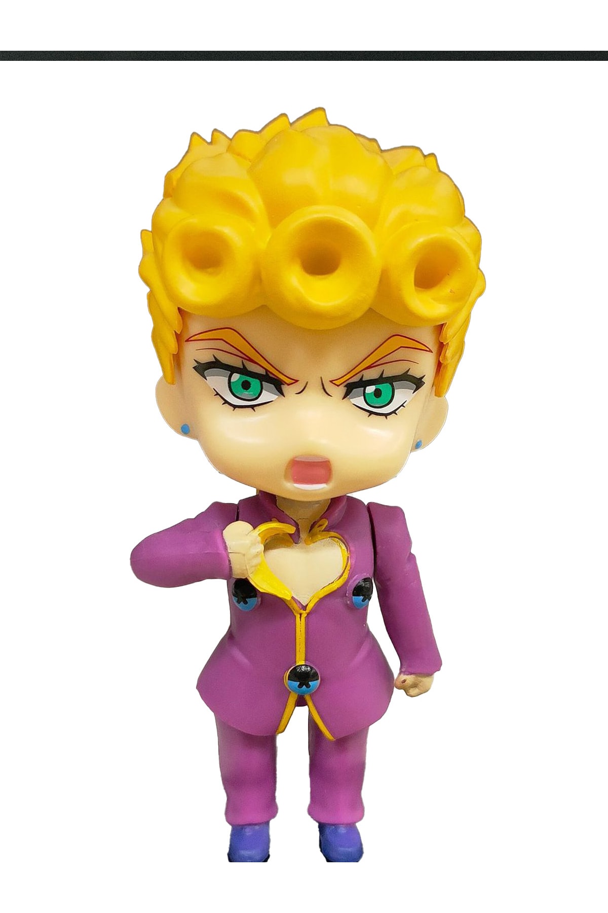 فیگور JOJO BIZARRE Q POSKET ANIME MANGA FIGURINE 10 CM GIORNO GIOVANNA از ترکیه BANDAI
