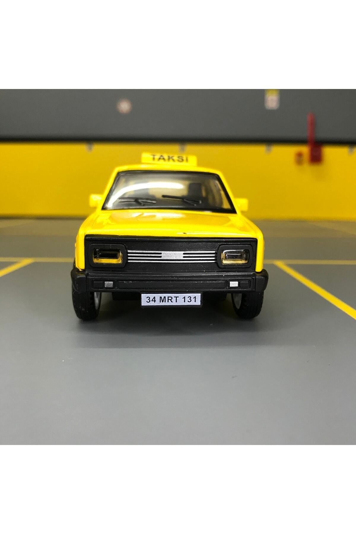 مدل خودرو MURAT 131 TAXI 1 36 SCALE C&amp;C MODEL GARAGE PULL DROP DIECAST METAL TOY CAR اورجینال Birlik Oyuncak